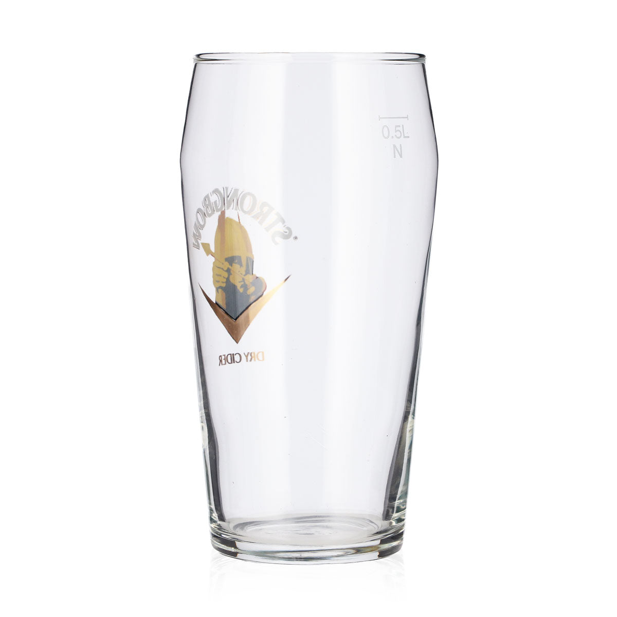 Strongbow Cider Glas 0,5l Schützen Logo Bierglas Willibecher Bierkrug Seidel – Ansicht 3
