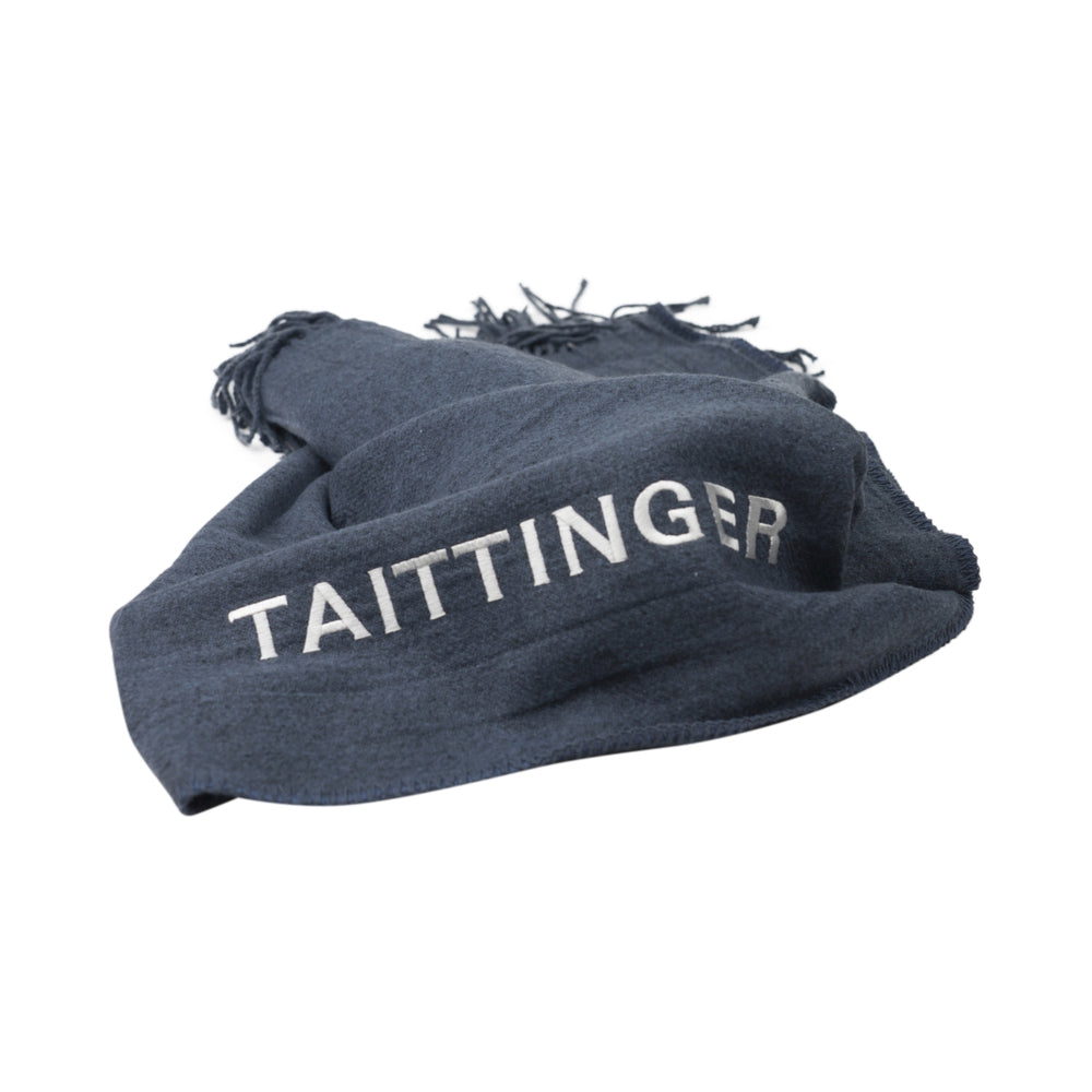 Taittinger Champagner Decke 140x150cm Kuscheldecke Sofa Garten Lounge Gastro