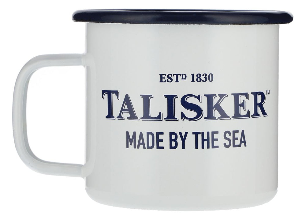 Talisker Tasse Glas 0,38l Henkelbecher Henkelglas Metallbecher Whiskey Tumbler
