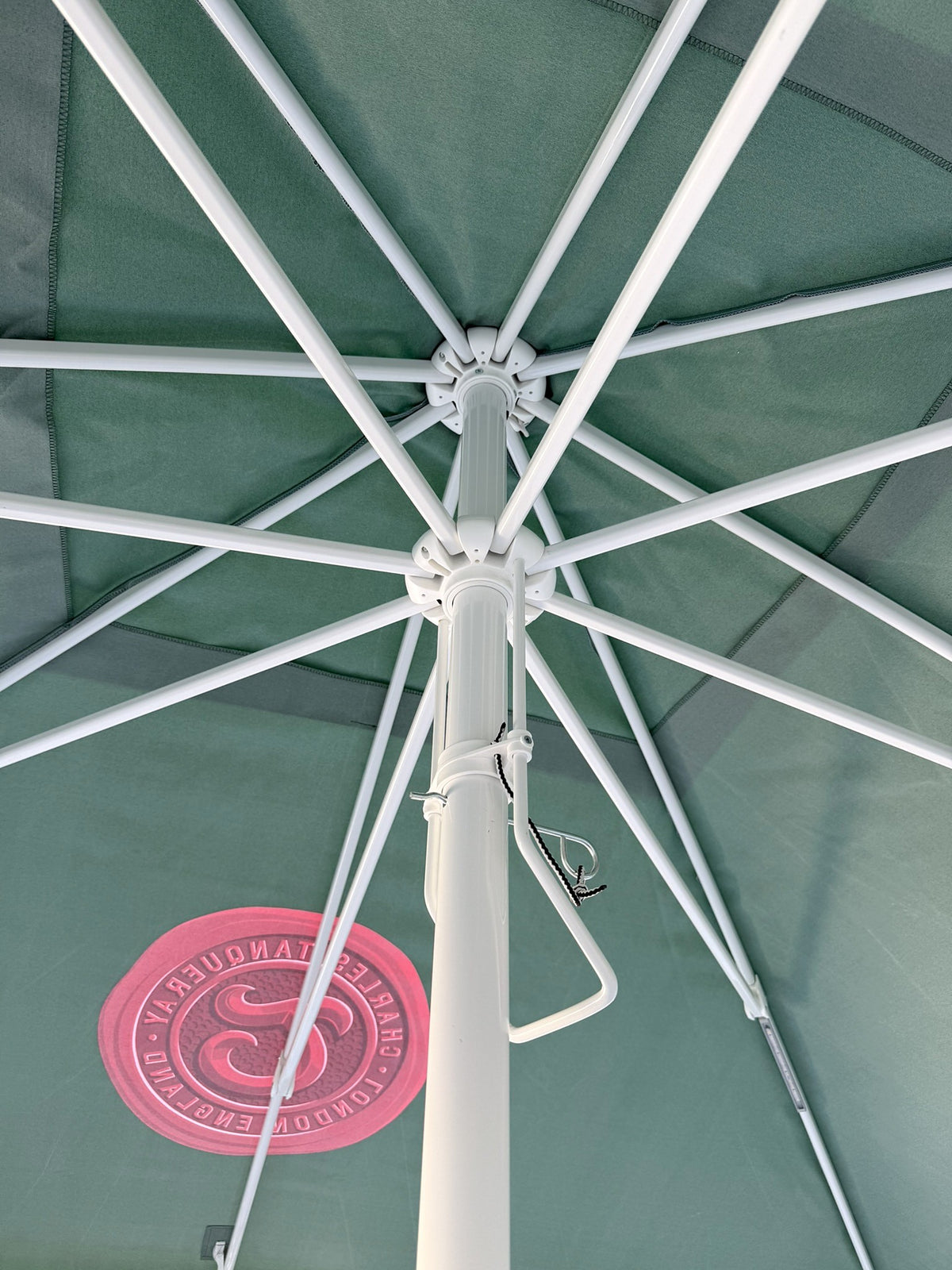 Tanqueray Gin Sonnenschirm 3x3m Mit LED Brauerei Gastro Biergarten Schirm – Ansicht 2