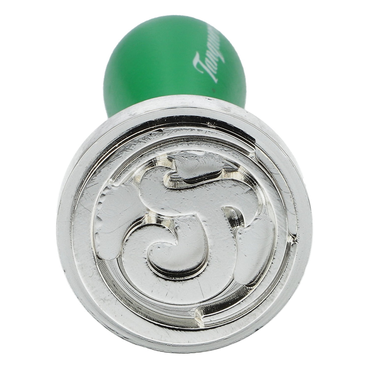 Tanqueray Gin Stempel Metall Siegelstempel mit Holzgriff grün – Ansicht 3