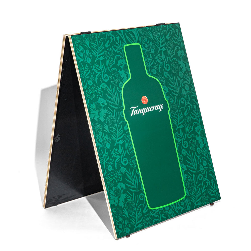 Tanqueray Kundenstopper Kreidetafel Klappaufsteller A Frame 49x80cm Werbetafel