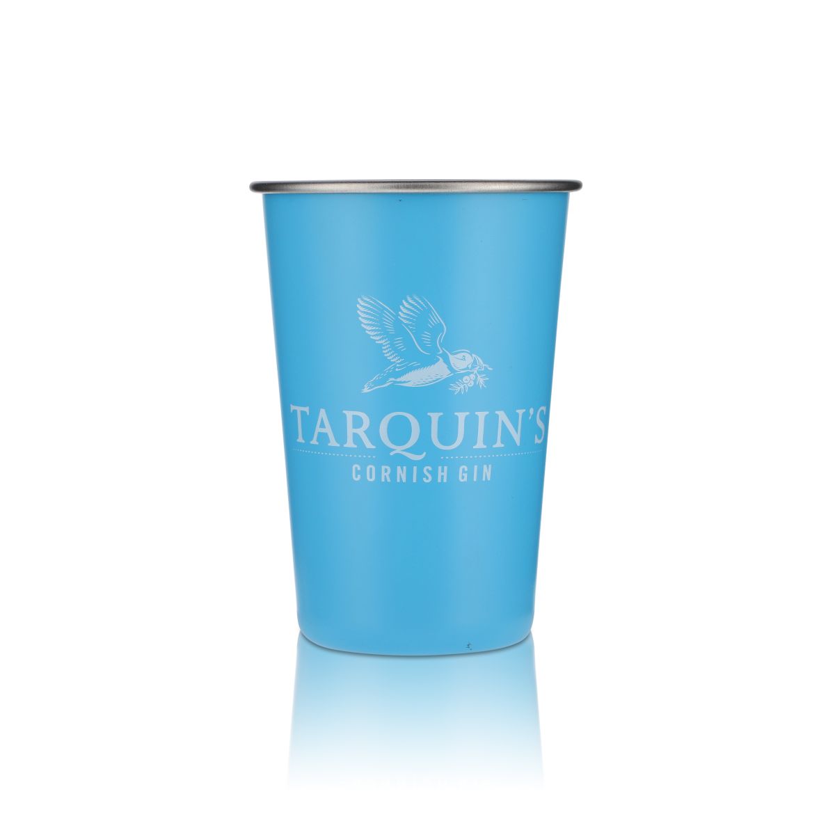 Tarquins Gin Glas 0,5l Metall Becher Longdrinkglas Cocktail Gin Tonic Gläser