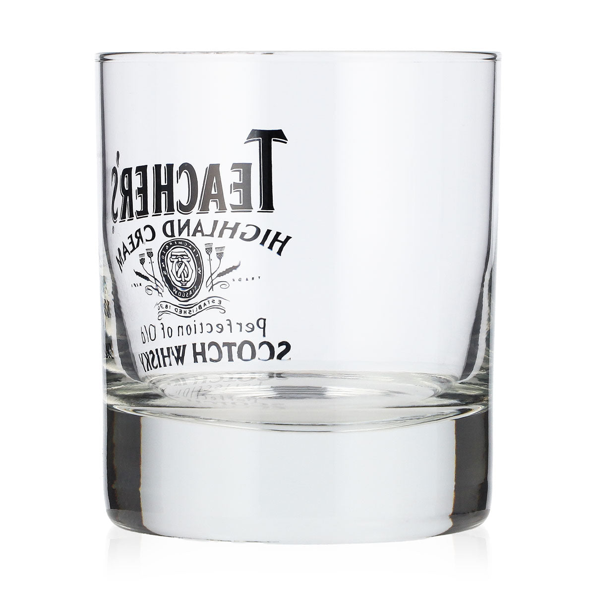 Teachers Whiskey Glas 0,2l Tumbler Logo schwarz Whiskyglas Old Fashioned Lowball – Ansicht 3