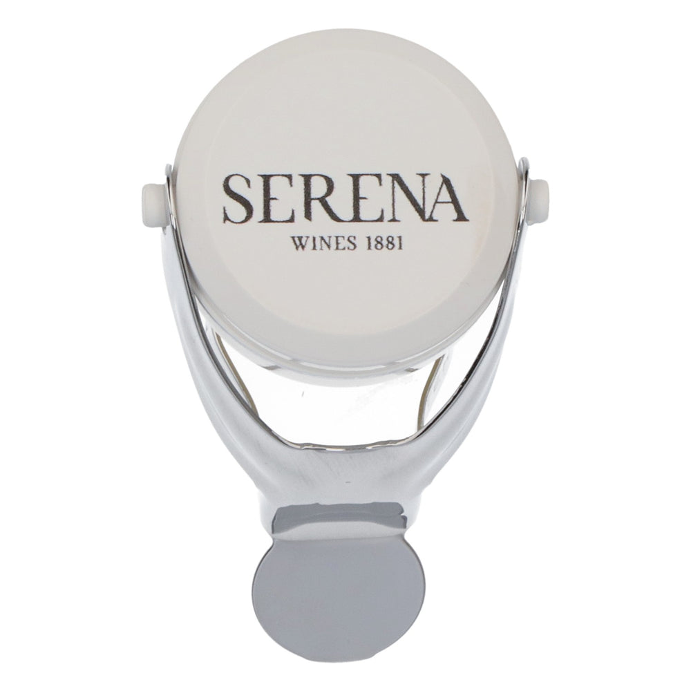 Terra Serena Champagner Metall Flaschenverschluss Deckel Verschließer Weiß