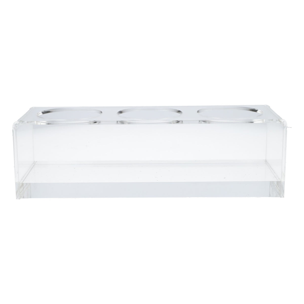 Tischaufsteller Flaschendisplay 3 Flaschen Essig Öl Salz Pfeffer Halter Acryl – Ansicht 2