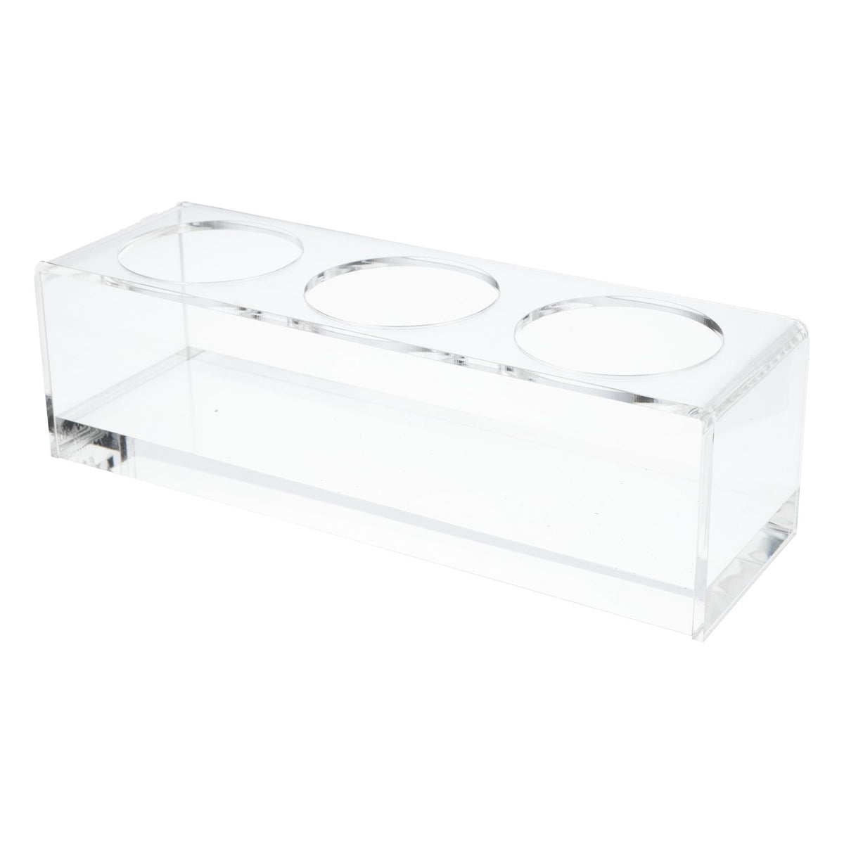 Tischaufsteller Flaschendisplay 3 Flaschen Essig Öl Salz Pfeffer Halter Acryl – Ansicht 4