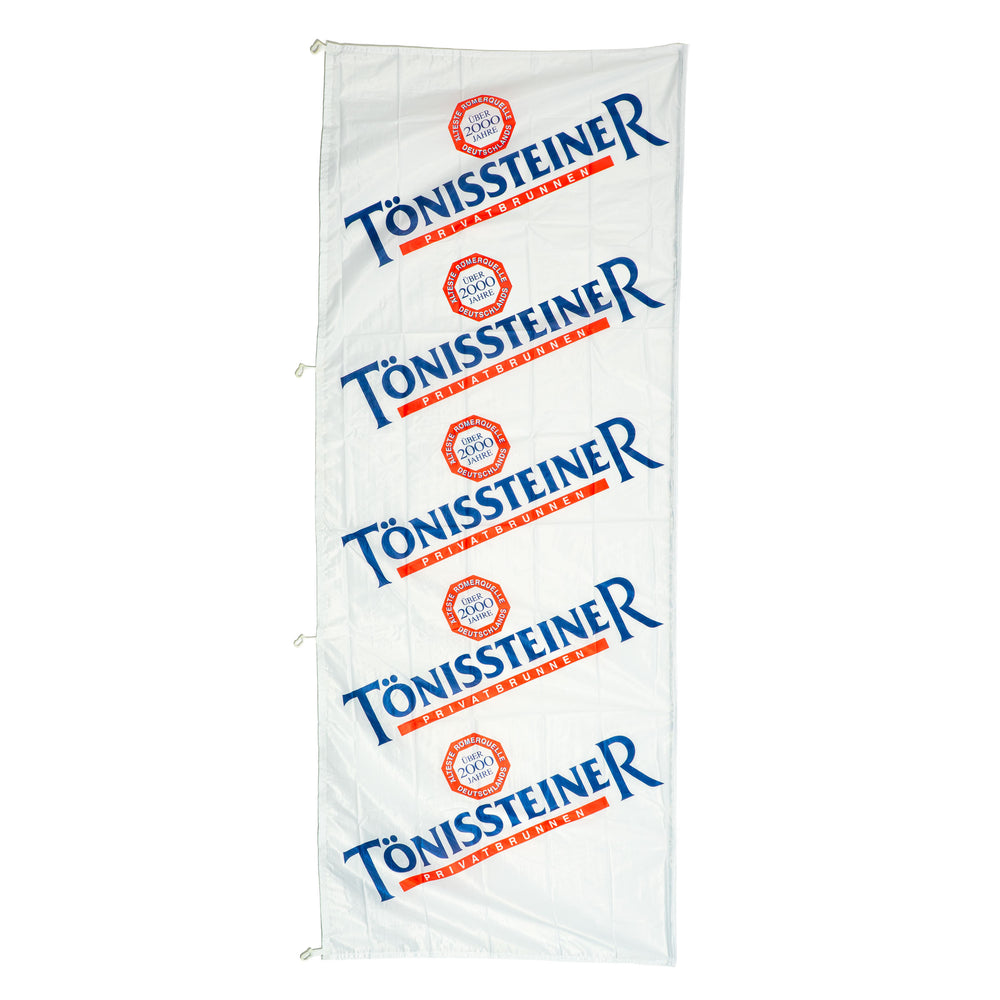 Tönissteiner Wasser Glas Banner 130x300 cm Polyester Fahne