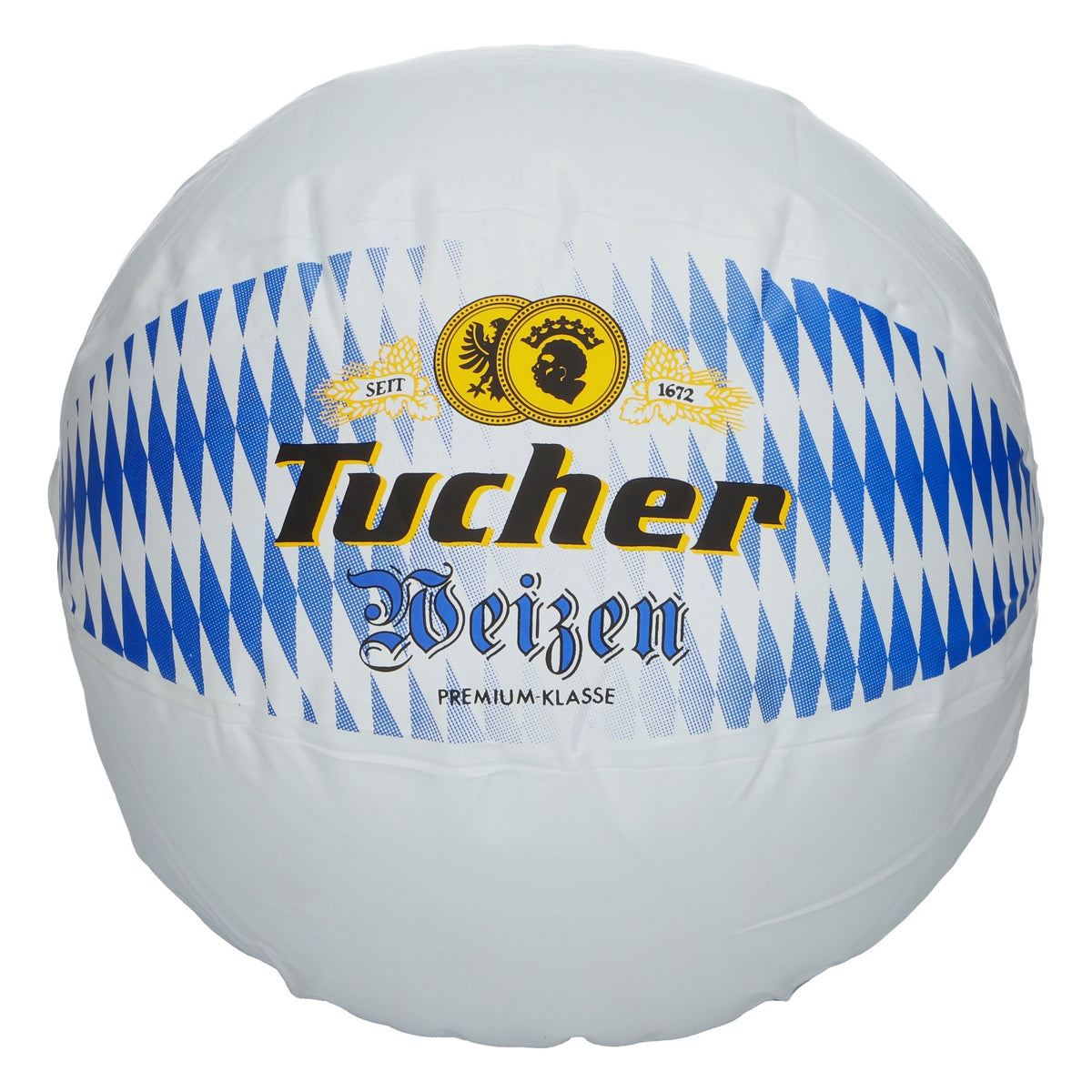 Tucher Bier Wasserball aufblasbar Ø 30cm weiß Strandball Fanartikel
