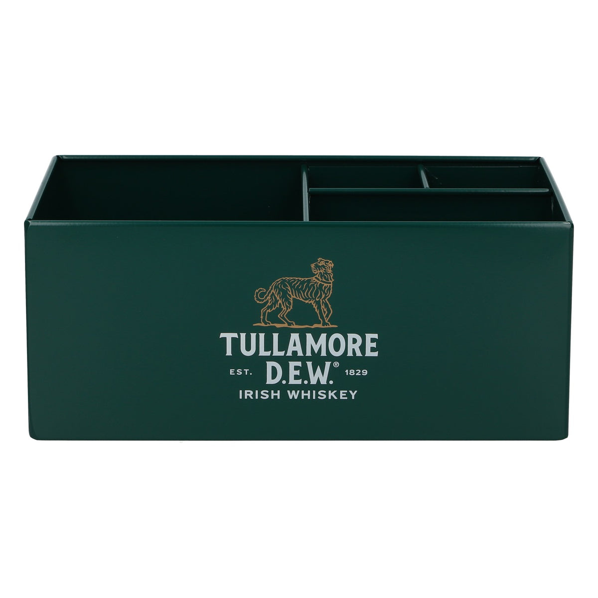 Tullamore Dew Whiskey Barcaddy 25,5x15x10,5 cm neu Metall grün – Ansicht 2