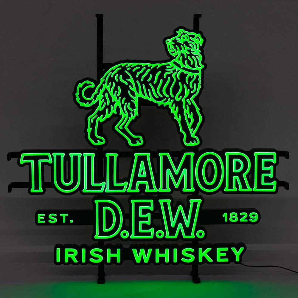 Tullamore Dew Whisky LED Leuchtreklame Leuchtwerbung inkl. Netzteil