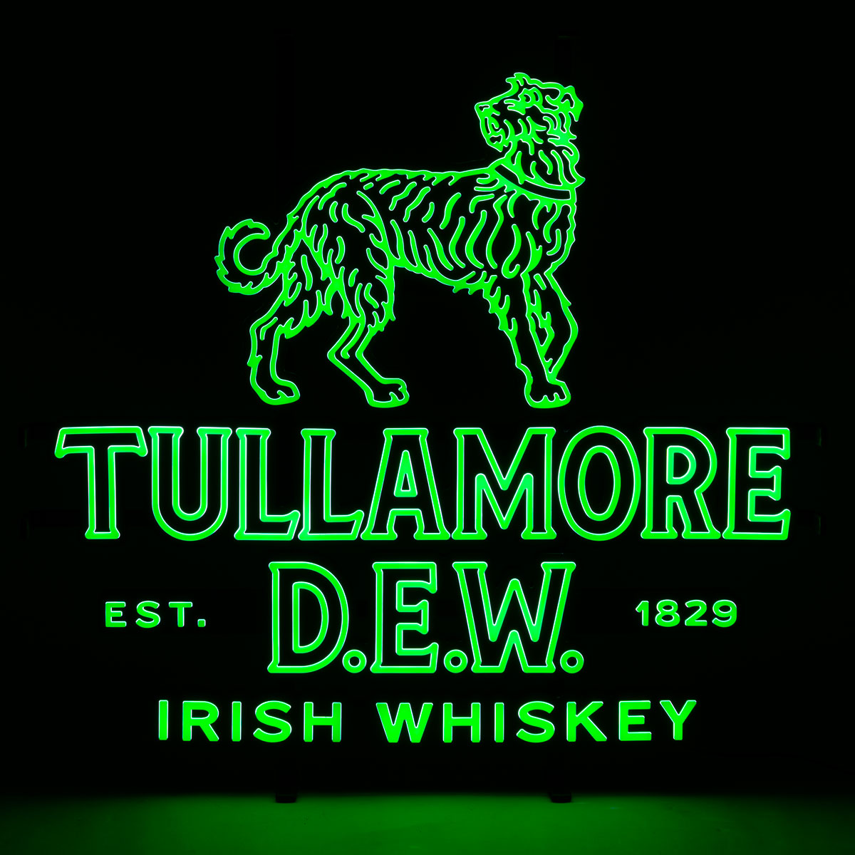 Tullamore Dew Whisky LED Leuchtreklame Leuchtwerbung inkl. Netzteil – Ansicht 5