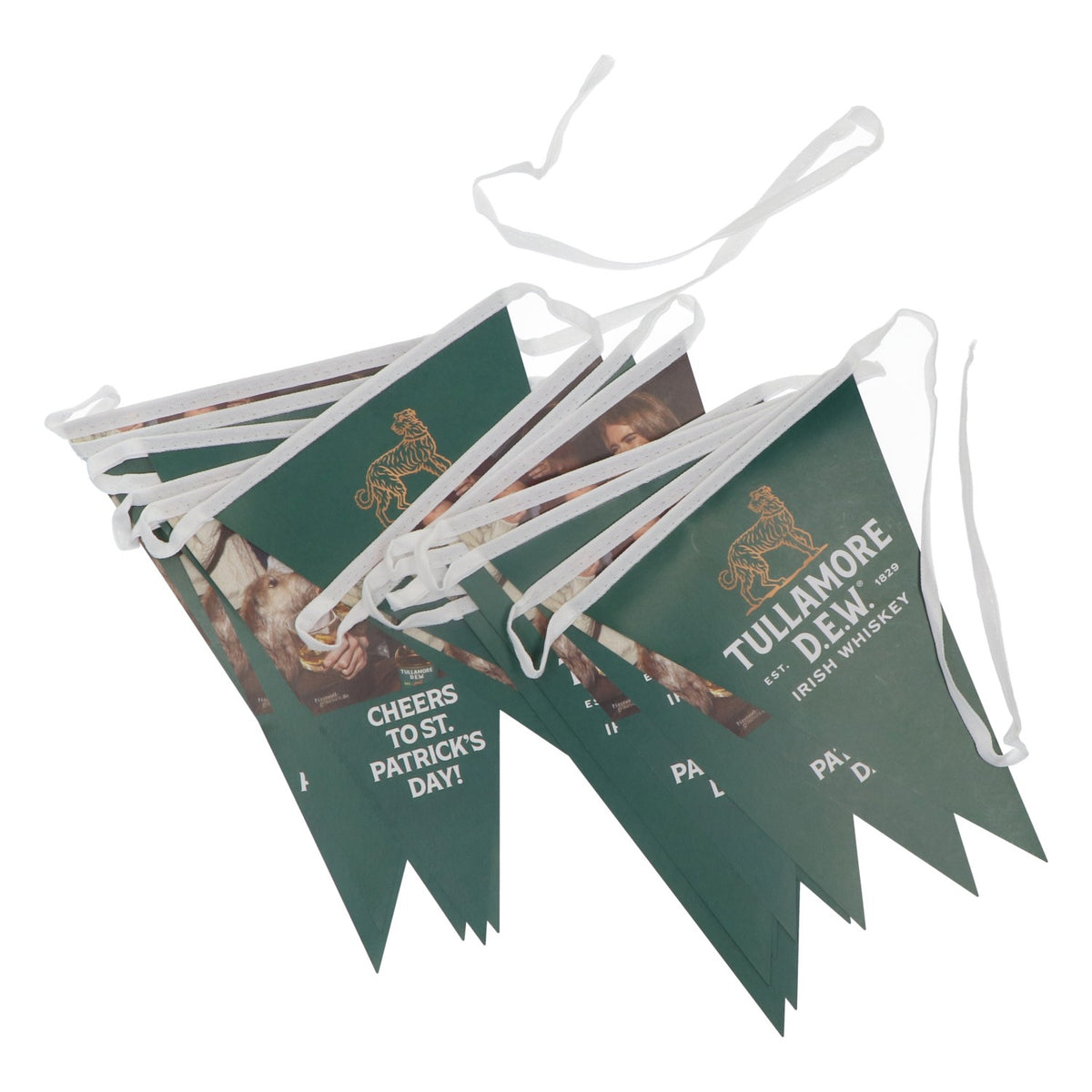 Tullamore Dew Whisky Partygirlande Fetenkette Wimpelkette Grün – Ansicht 3
