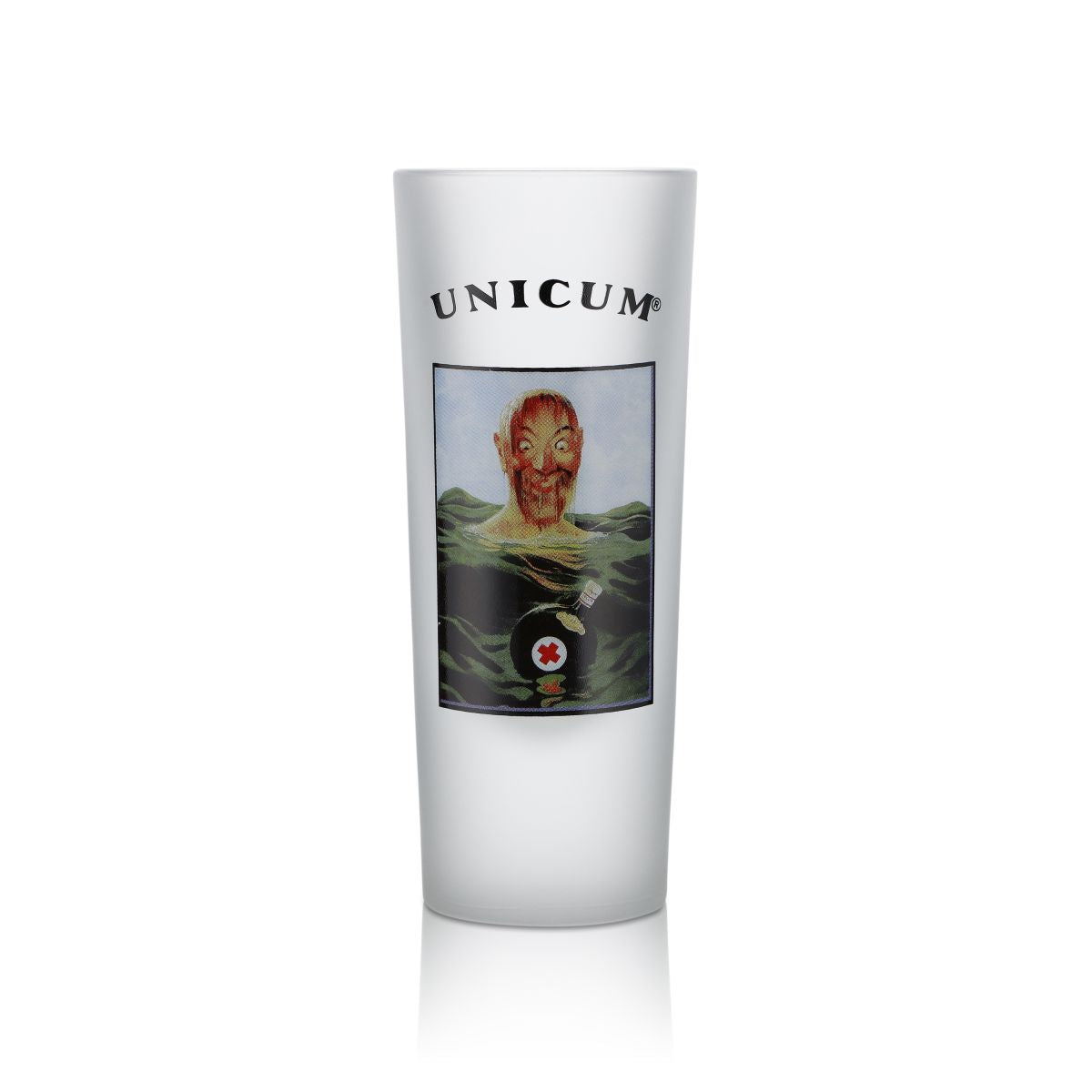 Unicum Likörglas Schnapsglas 0,128l Shot Stamper Kurze Satniert Sammler Edition – Ansicht 2