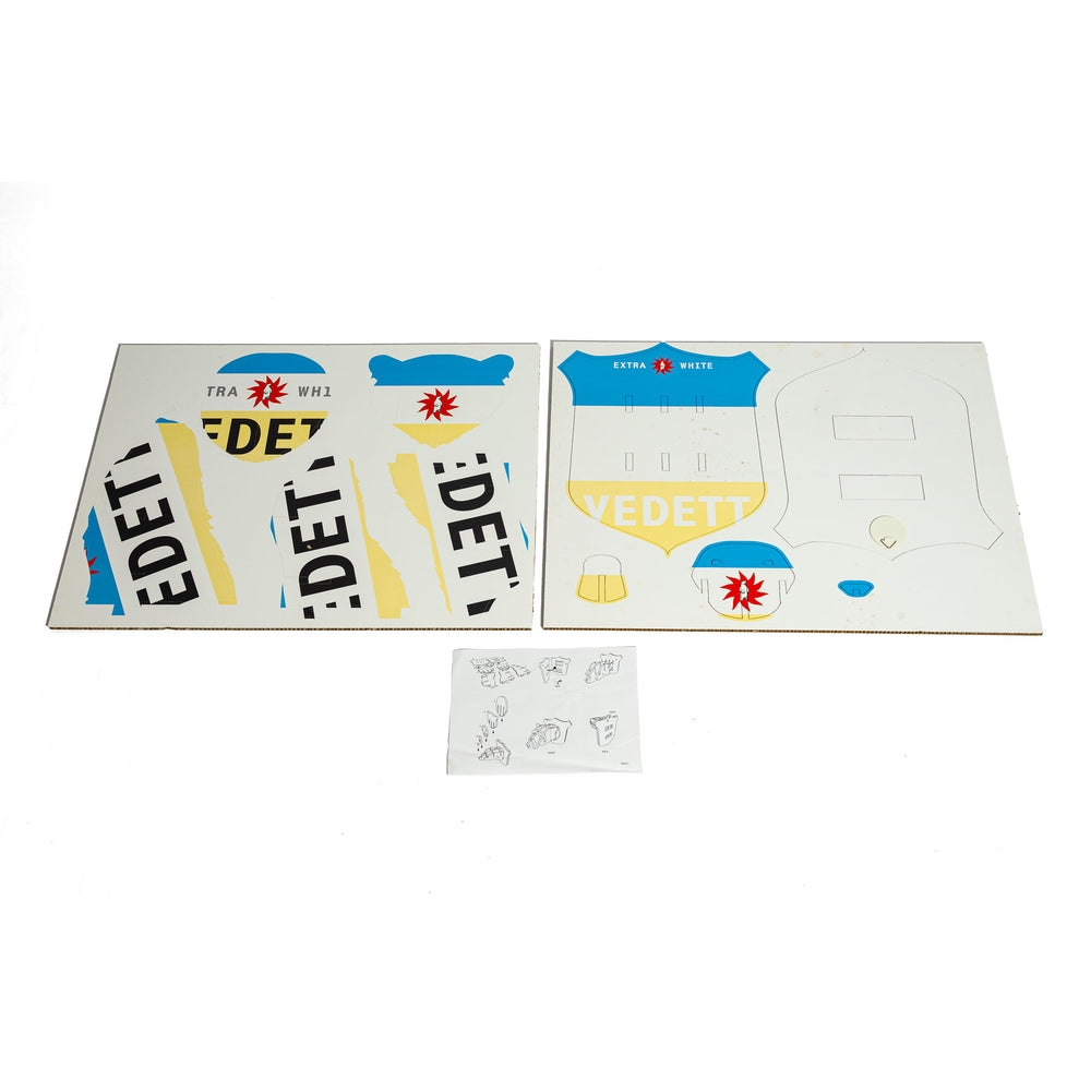 Vedett Bier 3D Wallsign Wanddekoration Wandschild Bearsign