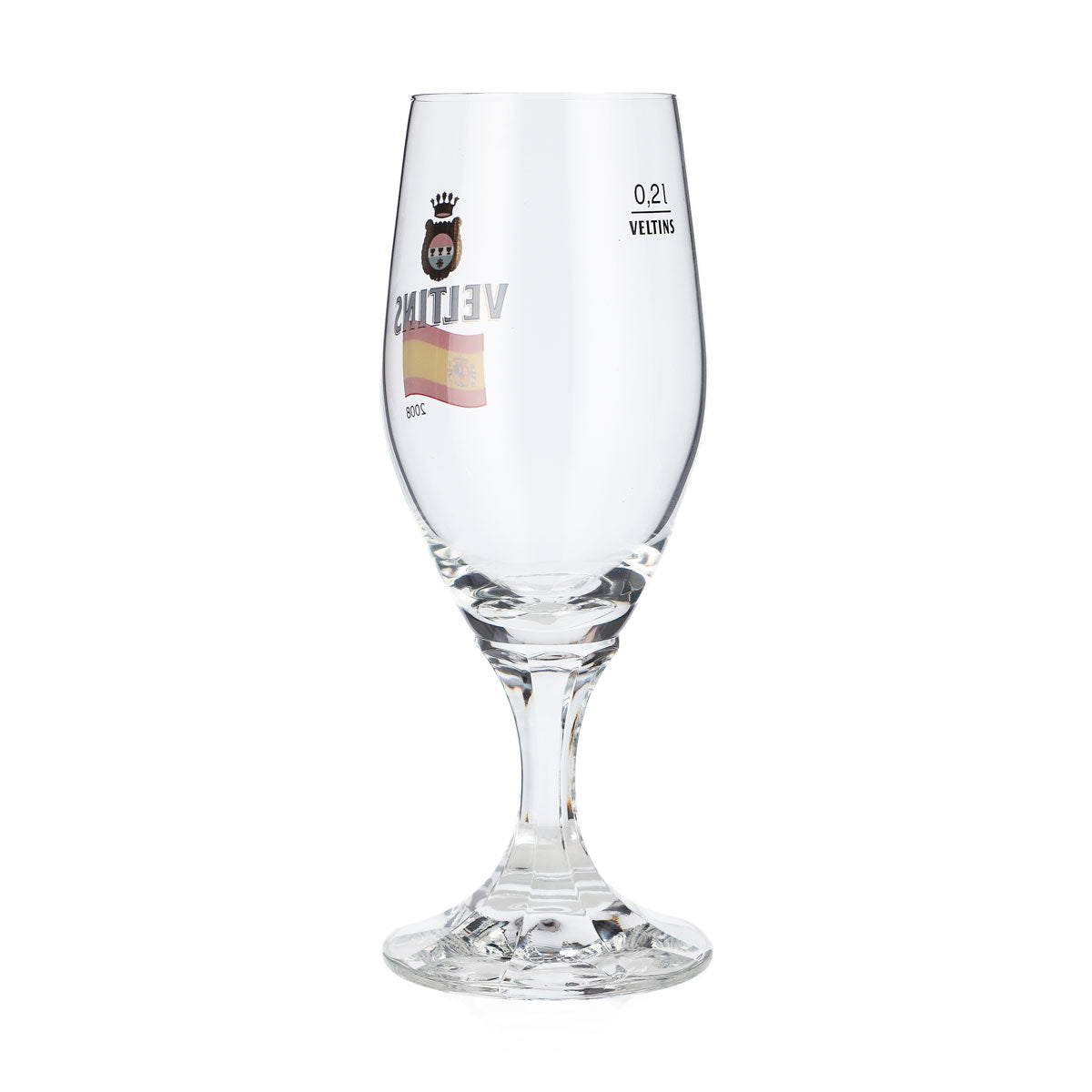 Veltins Bier Glas 0,2l Pokalglas EM 2008 Spanien Sonderedition Bierglas Pilsglas – Ansicht 3