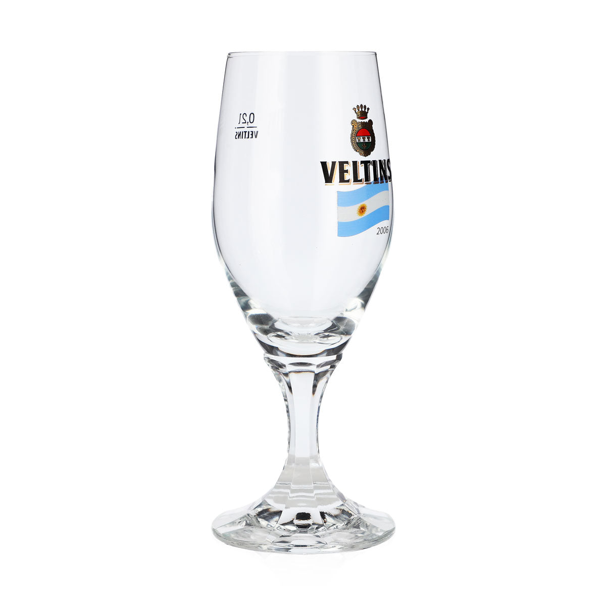 Veltins Bier Glas 0,2l Pokalglas WM 2006 Argentinien Sonderedition Bierglas Pint – Ansicht 2