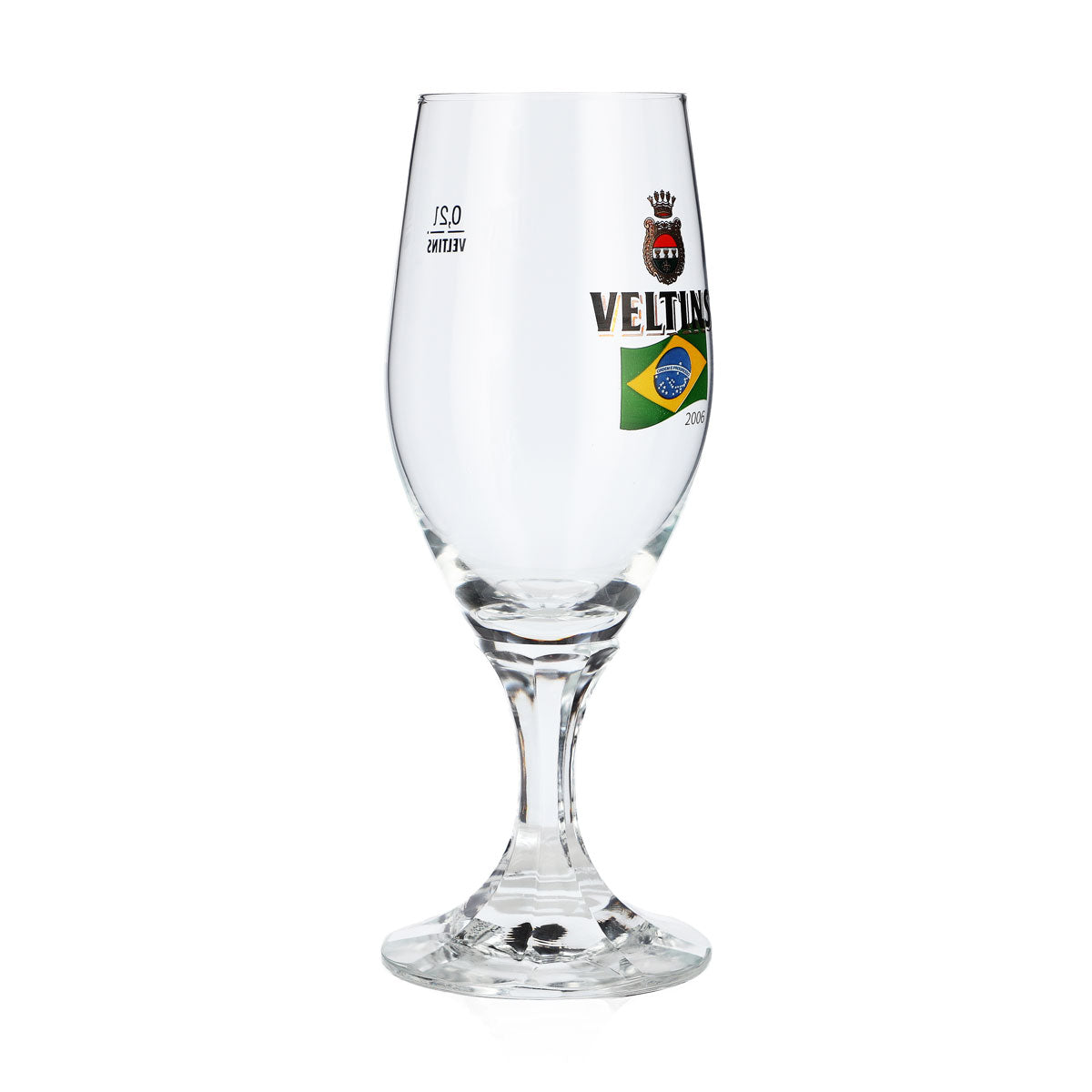 Veltins Bier Glas 0,2l Pokalglas WM 2006 Brasilien Sonderedition Bierglas Pint – Ansicht 2