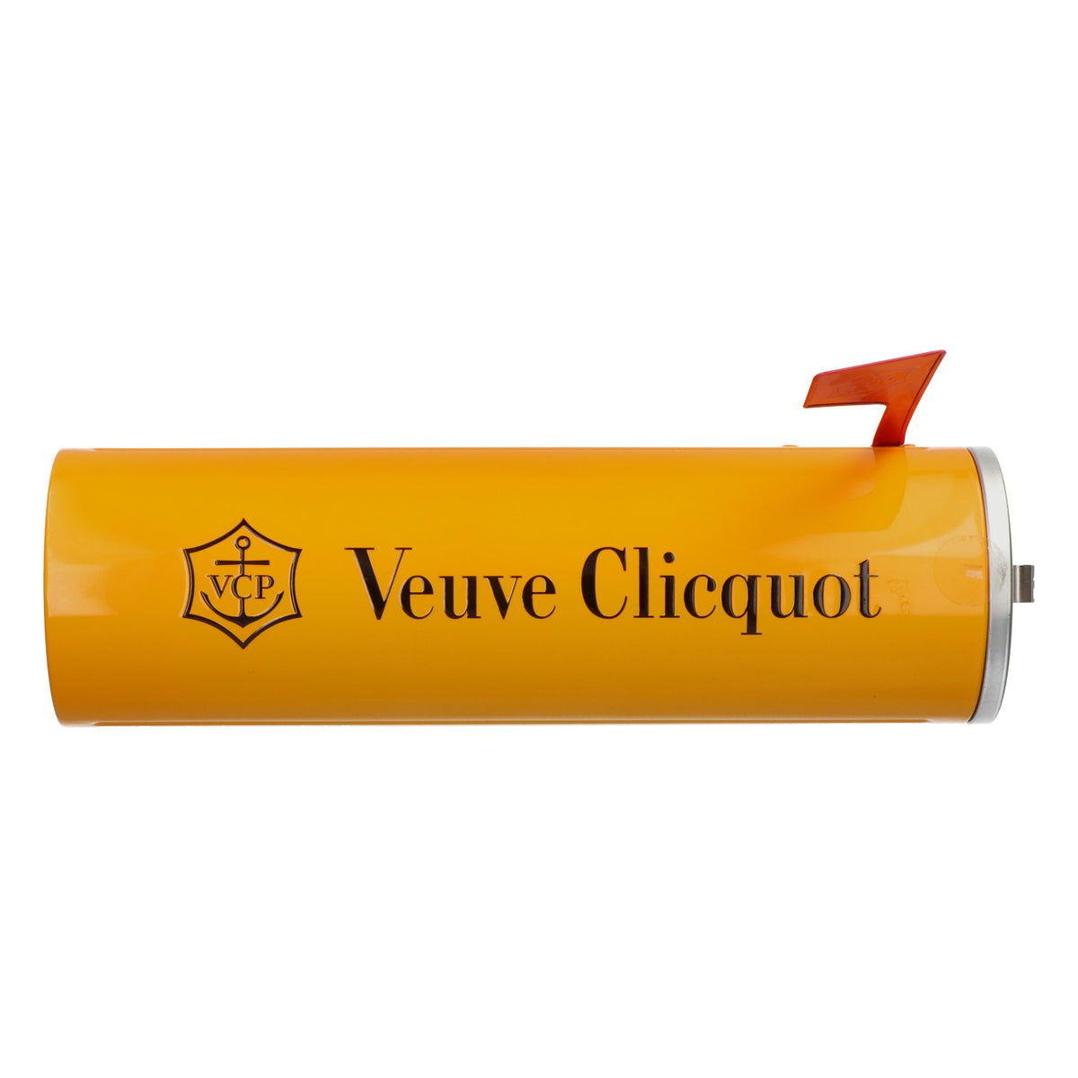 Veuve Clicquot Champagner Flaschenbox US Briefkasten Metall orange – Ansicht 3