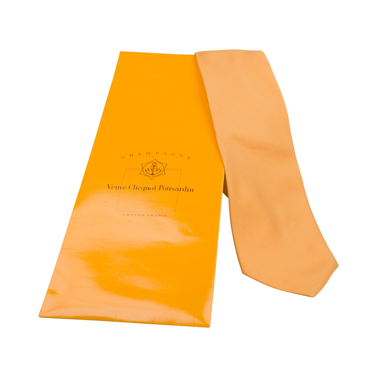 Veuve Clicquot Champagner Krawatte Orange Suit Schick Edel Ponsardin France