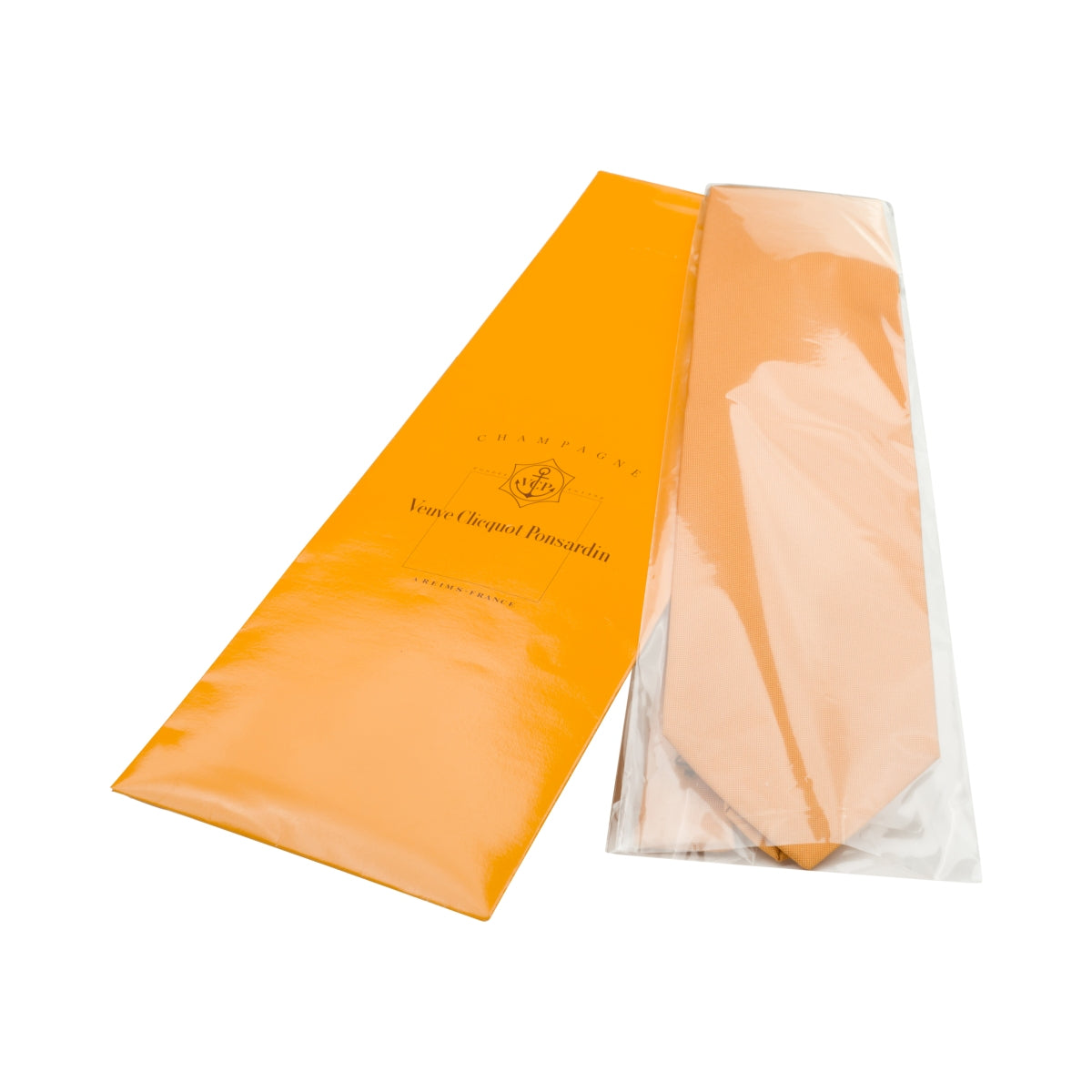 Veuve Clicquot Champagner Krawatte Orange Suit Schick Edel Ponsardin France – Ansicht 3