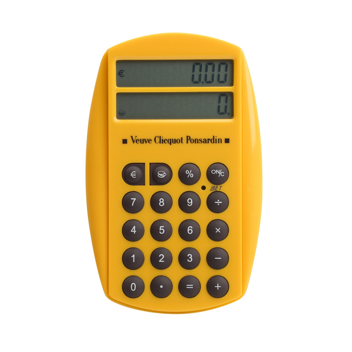 Veuve Clicquot Champagner Taschenrechner Mini Orange Ponsardin Retro Sammler