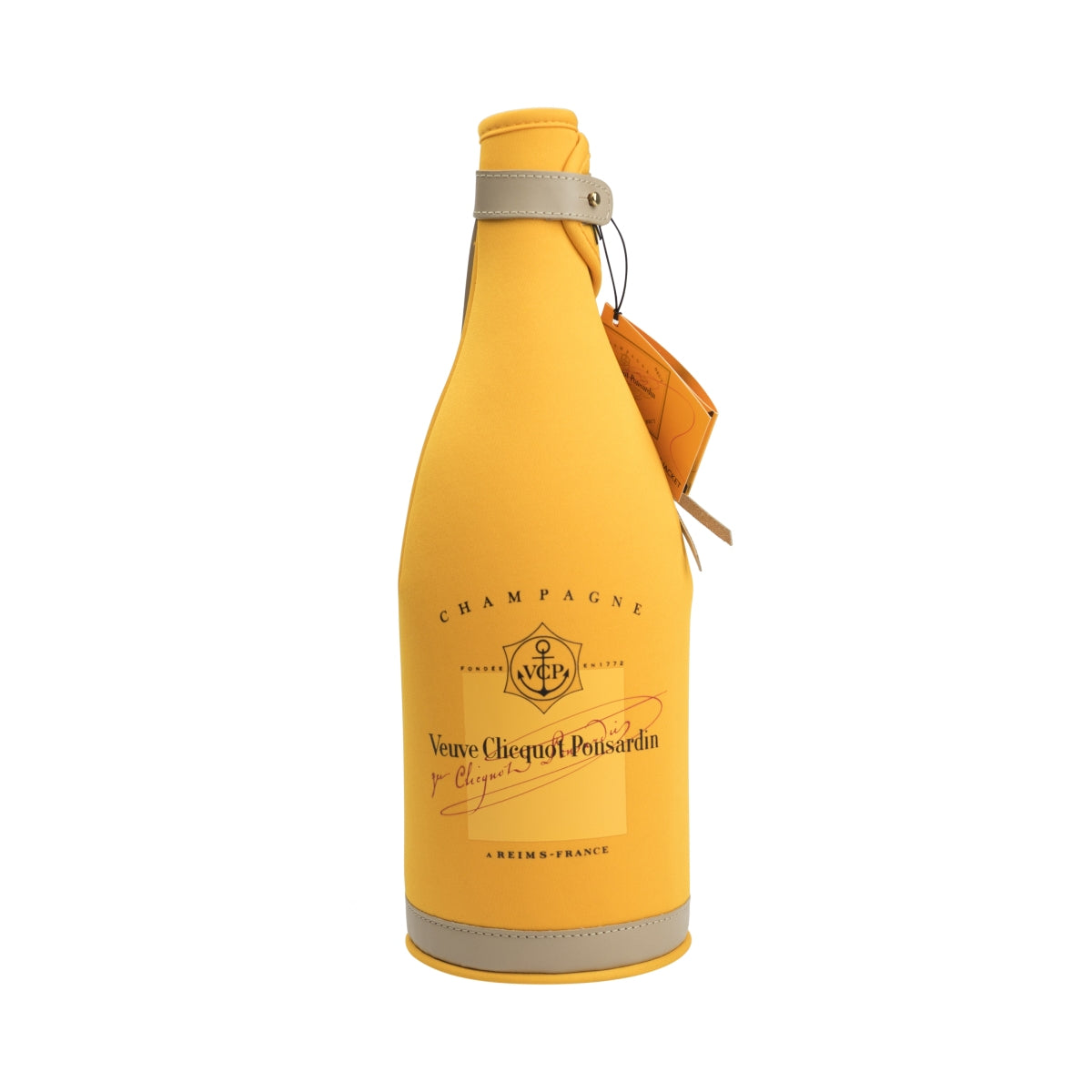 Veuve Cliquot Champagner Flaschenmantel 1,5l Kühler Orange Ponsardin Hülle Bar