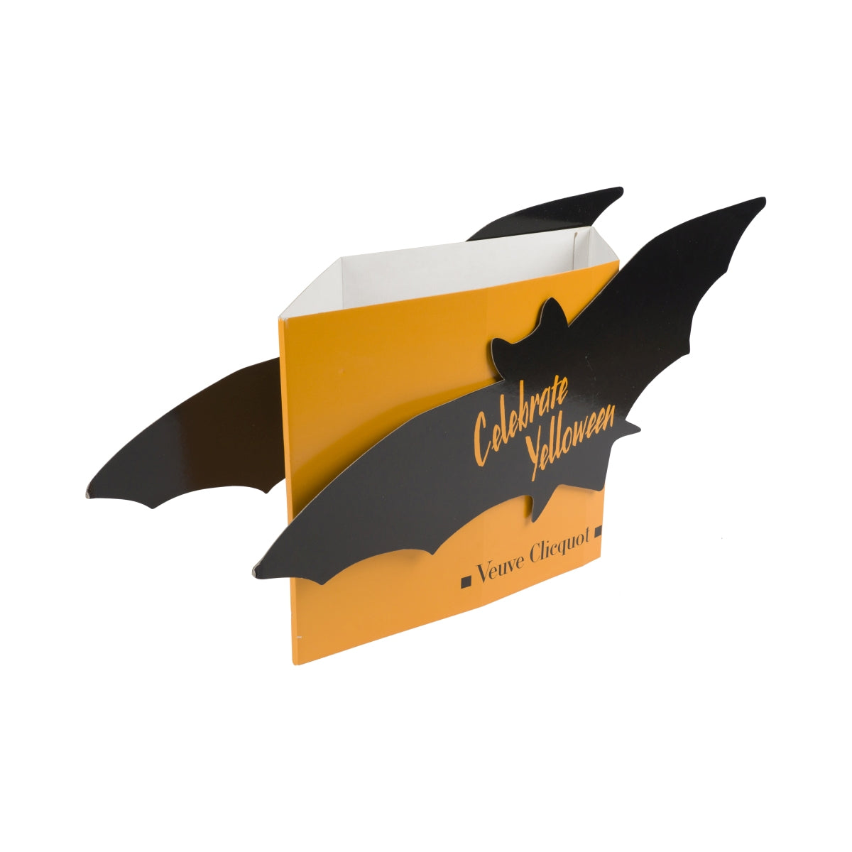 Veuve Cliquot Champagner Pappschild Fledermaus Celebrate Yelloween Aufsteller – Ansicht 4