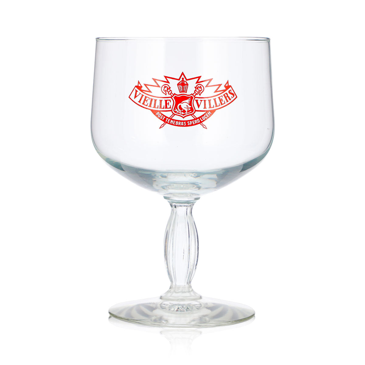 Villers Bier Glas 0,44l Tulpe Vieille Villers Rotes Logo – Ansicht 2
