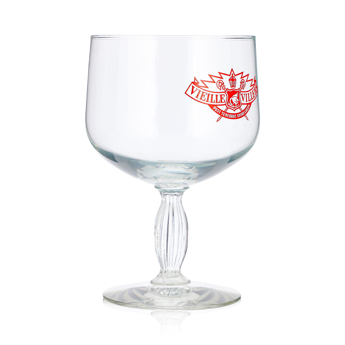 Villers Bier Glas 0,44l Tulpe Vieille Villers Rotes Logo – Ansicht 3