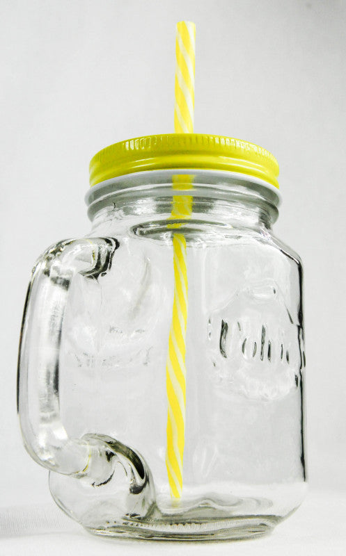 Volvic Wasser Glas Icetee Jar Glas Gläser Iceteekrug Gelbe Ausführung