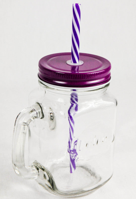 Volvic Wasser Glas Icetee Jar Glas Gläser Iceteekrug Lila Ausführung