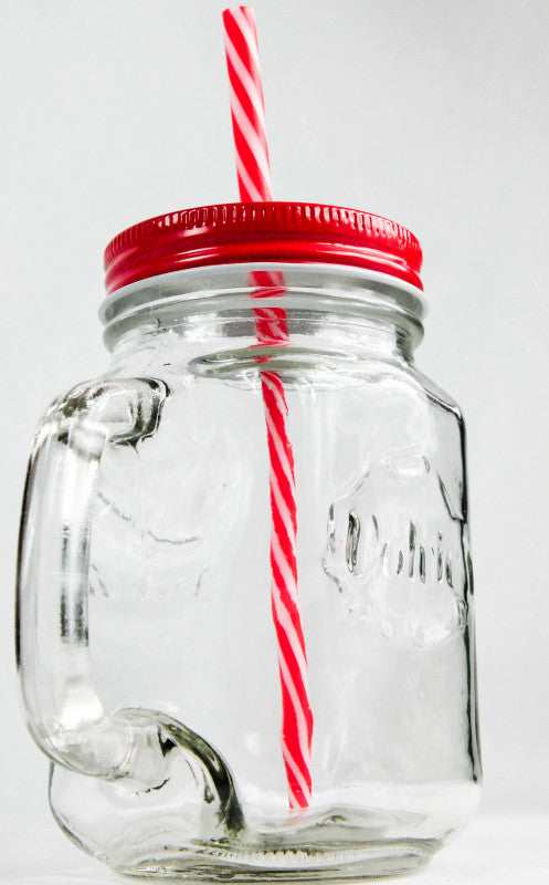 Volvic Wasser Glas Icetee Jar Glas Gläser Iceteekrug Rote Ausführung