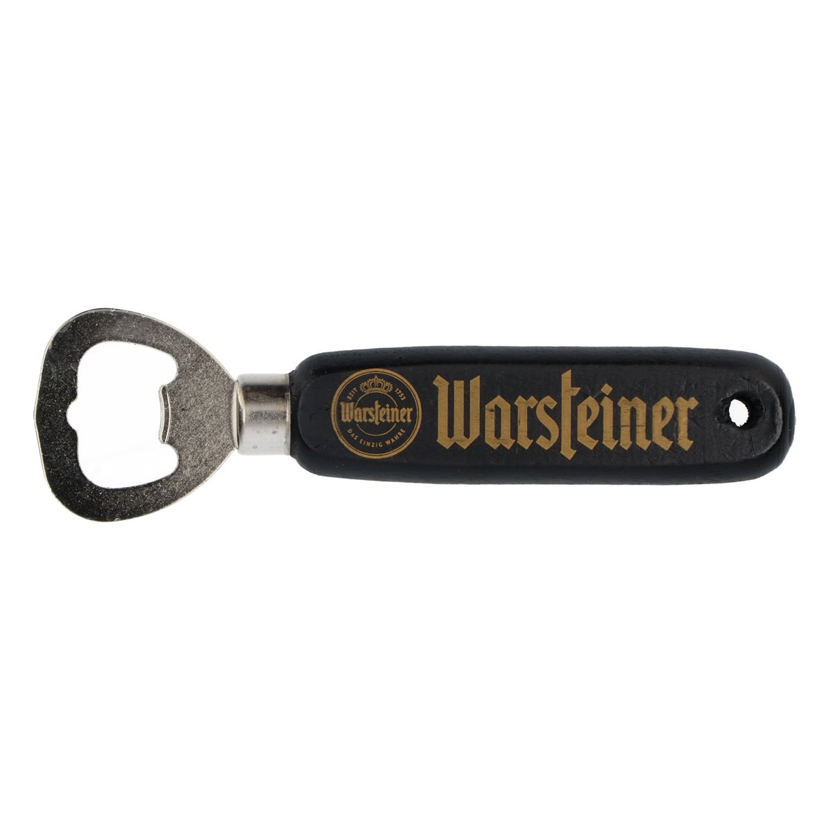 Warsteiner Bier Echtholz Retro Flaschenöffner Kapselheber schwarze Ausführung – Ansicht 2
