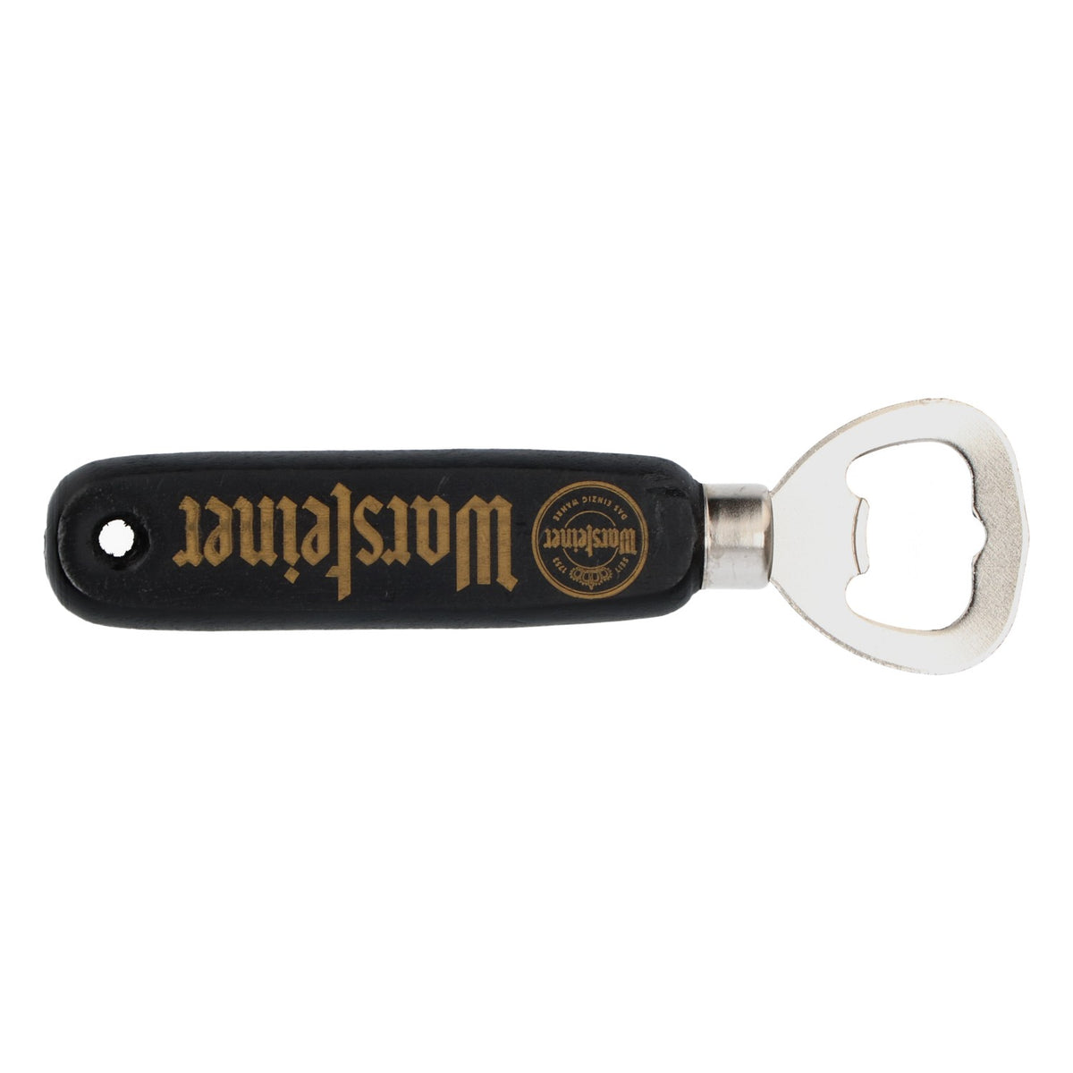 Warsteiner Bier Echtholz Retro Flaschenöffner Kapselheber schwarze Ausführung – Ansicht 3