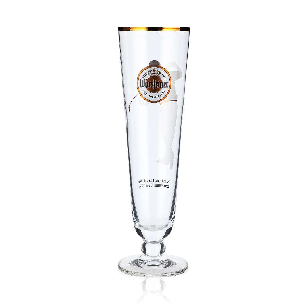 Warsteiner Bier Glas 0,25l Biergläser Sammelglas Pokal Golfspieler