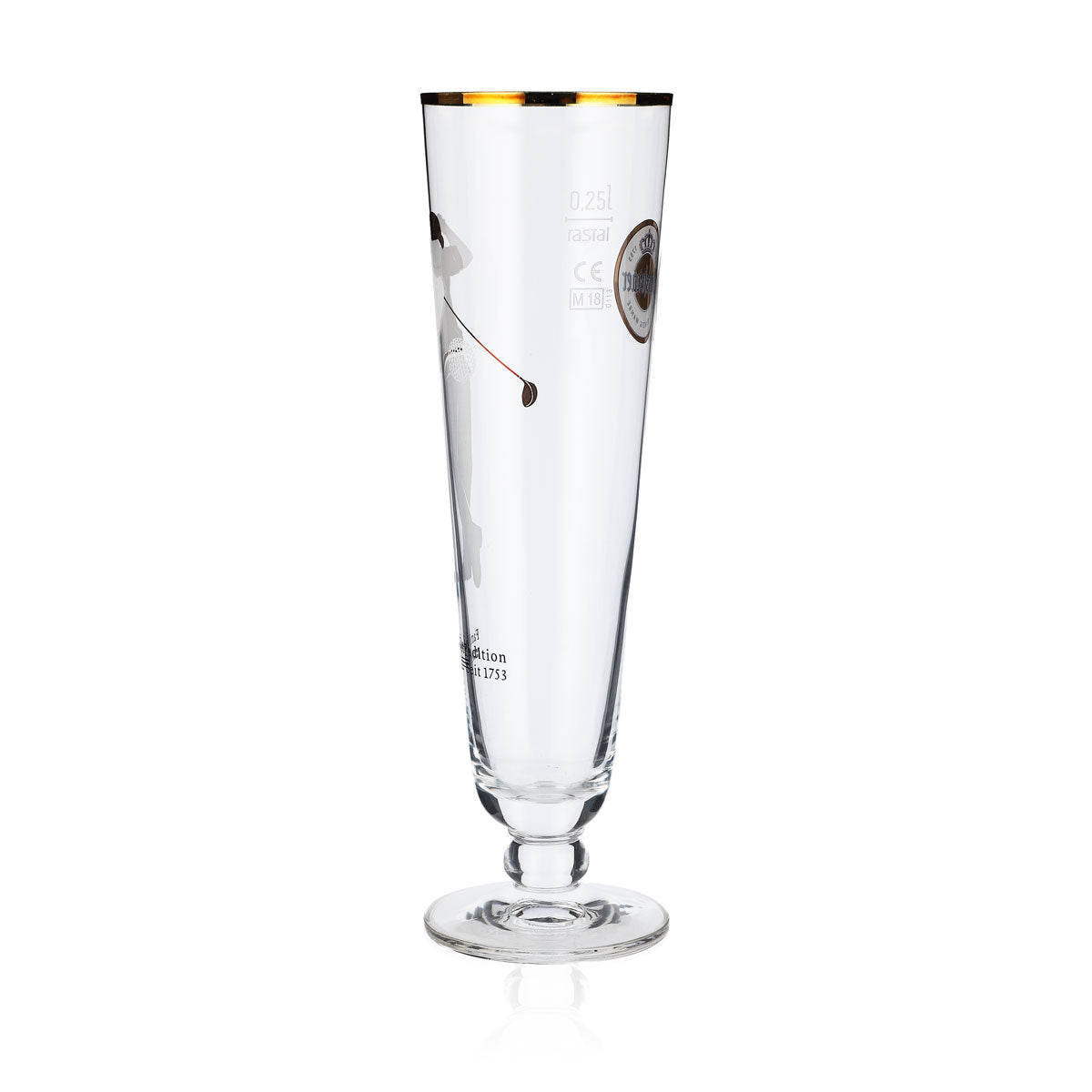Warsteiner Bier Glas 0,25l Biergläser Sammelglas Pokal Golfspieler – Ansicht 3