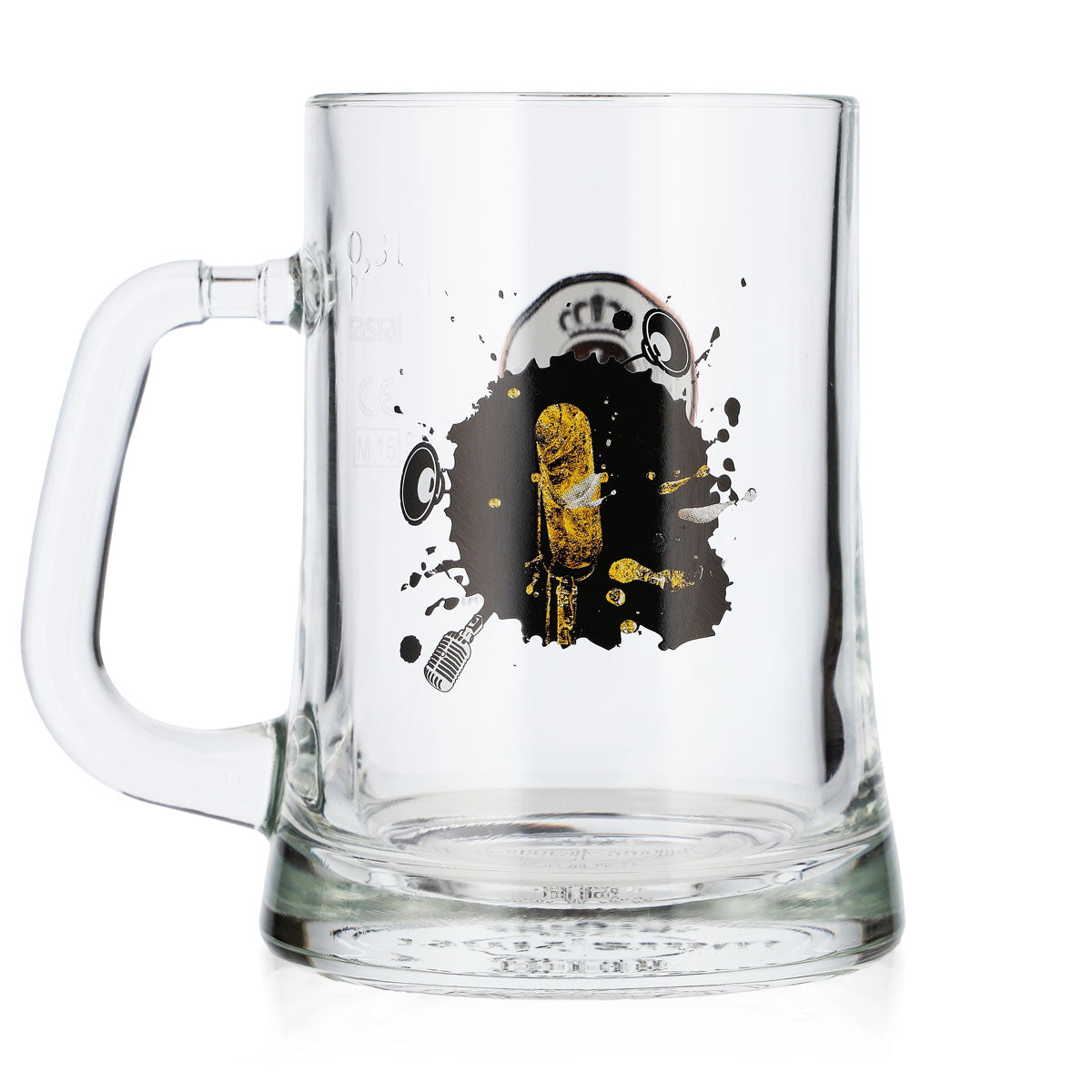 Warsteiner Bier Glas 0,3l Krüge Limitiertes Musikdesign "Mikrofon" Rastal – Ansicht 3
