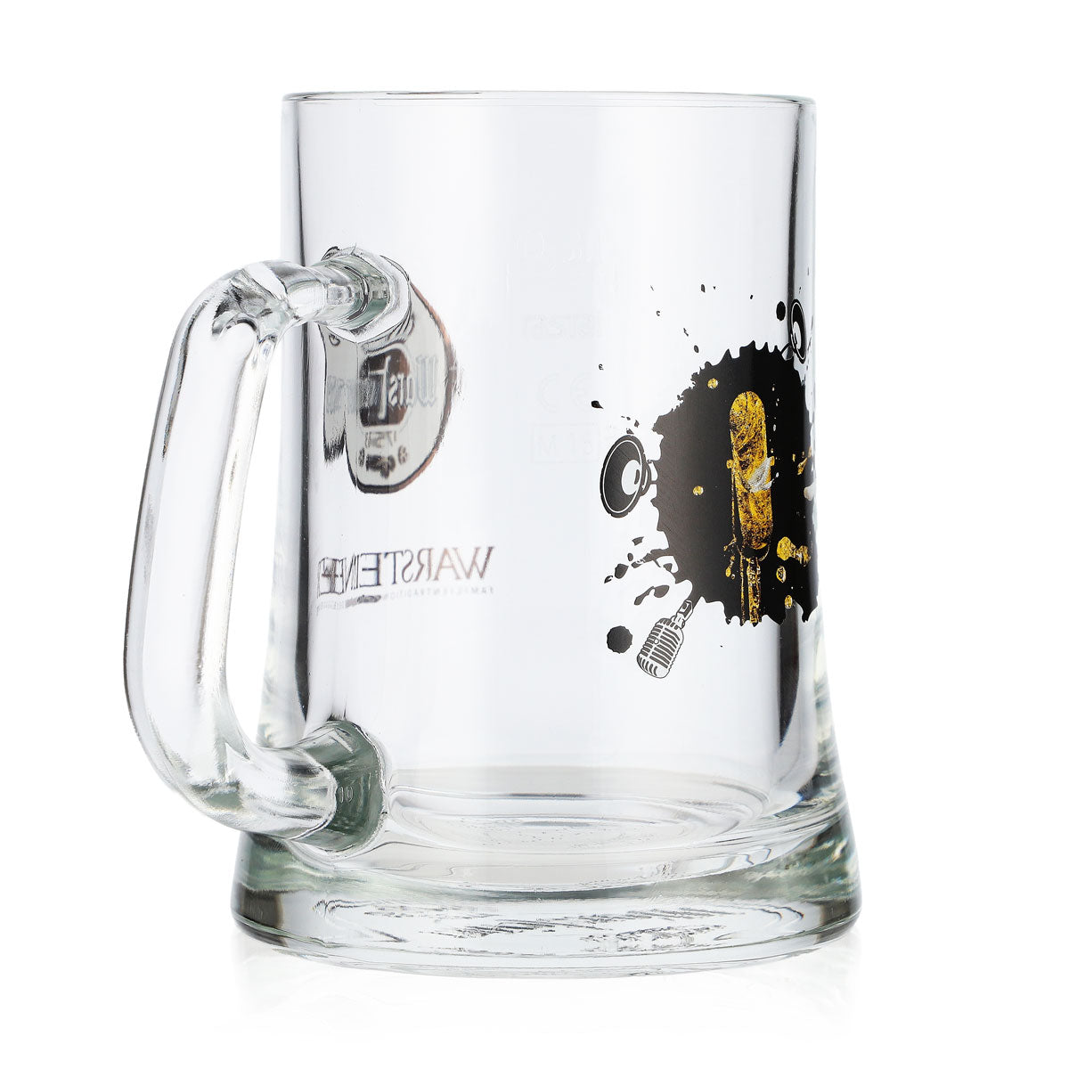 Warsteiner Bier Glas 0,3l Krüge Limitiertes Musikdesign "Mikrofon" Rastal – Ansicht 4
