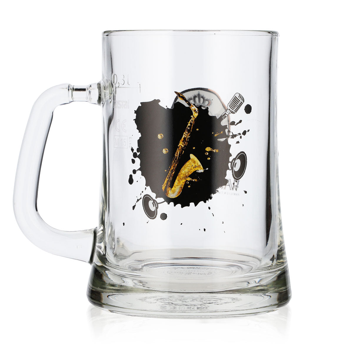 Warsteiner Bier Glas 0,3l Krüge Limitiertes Musikdesign "Saxofon" Rastal – Ansicht 3