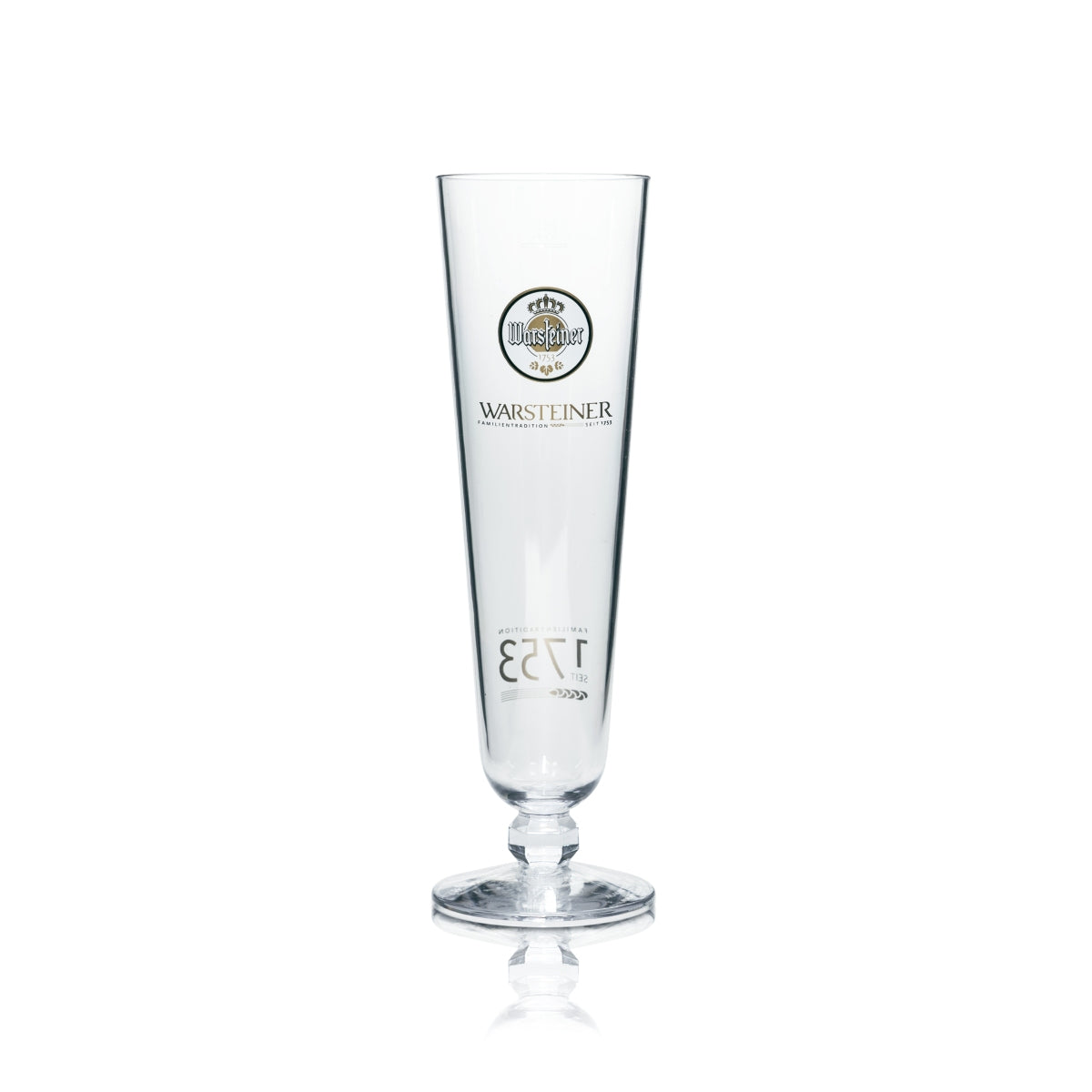 Warsteiner Bier Glas 0,3l Kunststoff Mehrweg Pokal Tulpe Pils Gläser Beer Gastro