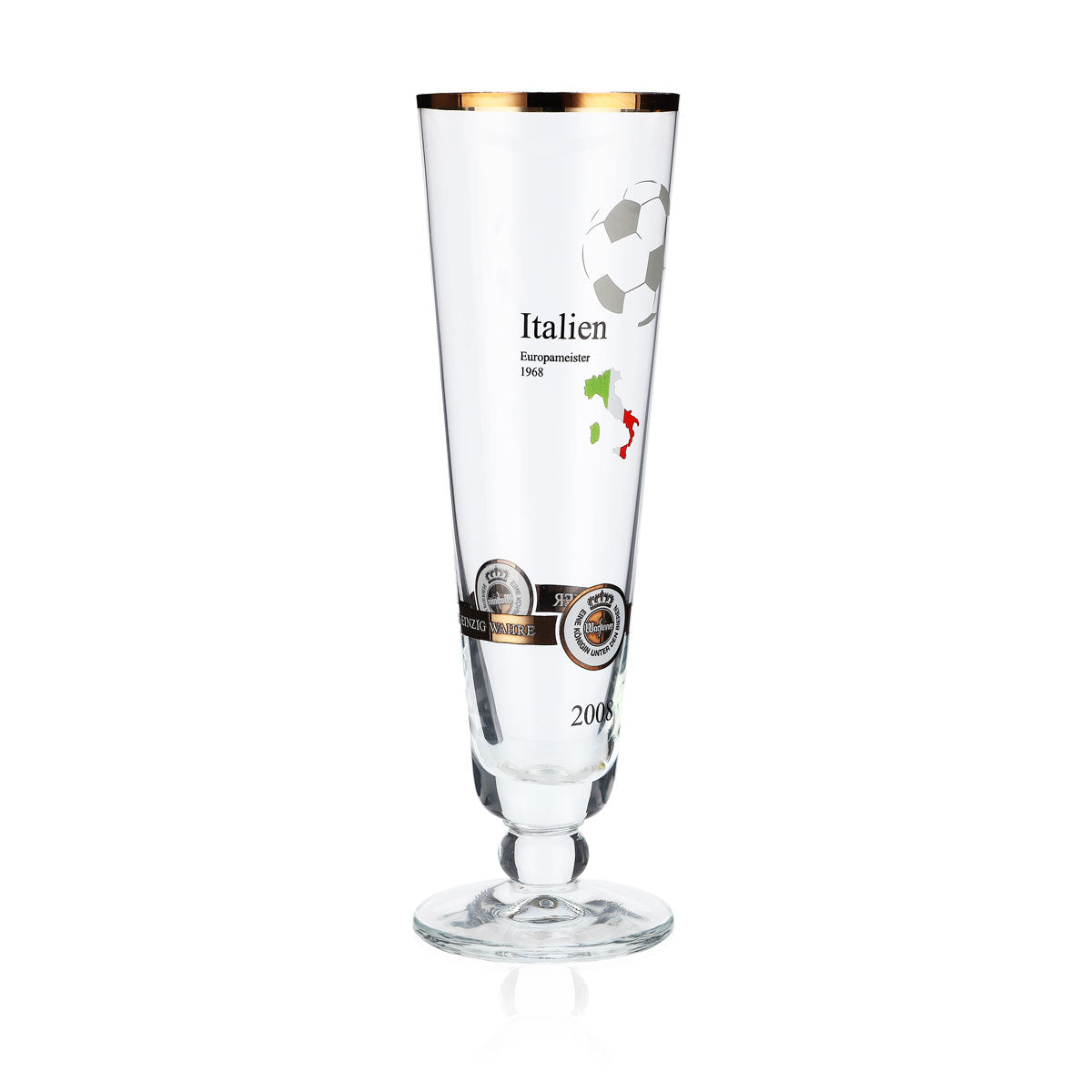 Warsteiner Bier Glas Bierglas Sammelglas 0,28l Pokal "Italien" EM 2008 – Ansicht 2