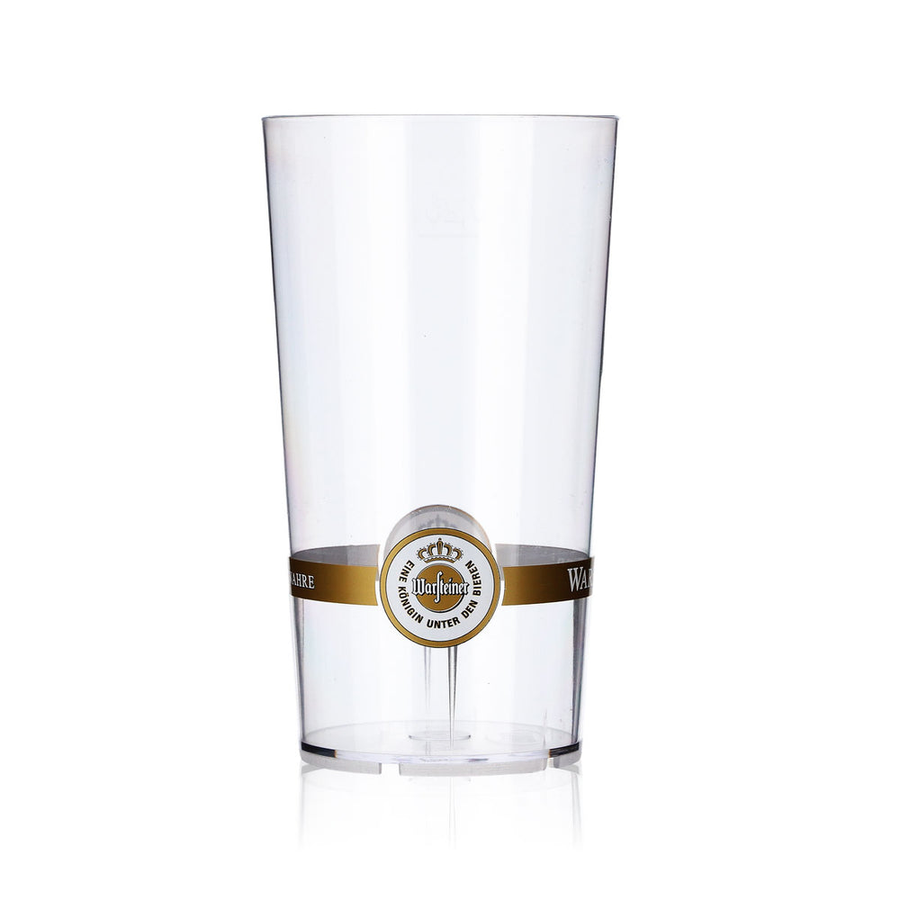 Warsteiner Bier Glas Biergläser 0,25l Becher Mehrweg Logo unten mit Ring