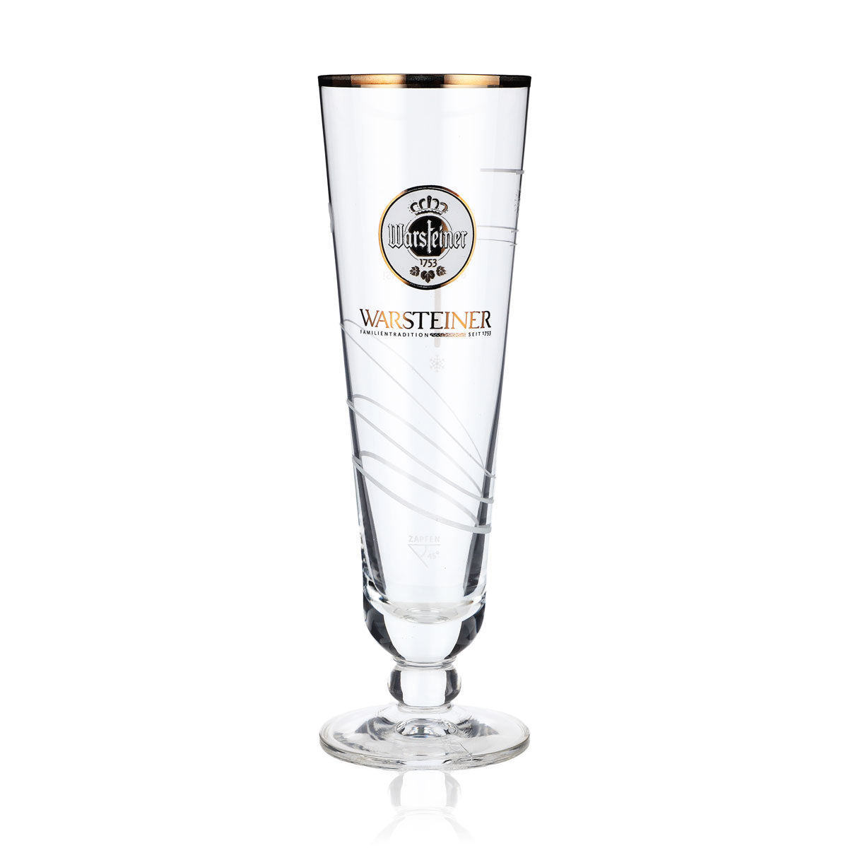 Warsteiner Bier Glas Biergläser Anleitungs Bier Glas mit färbener Temperatur "Z"