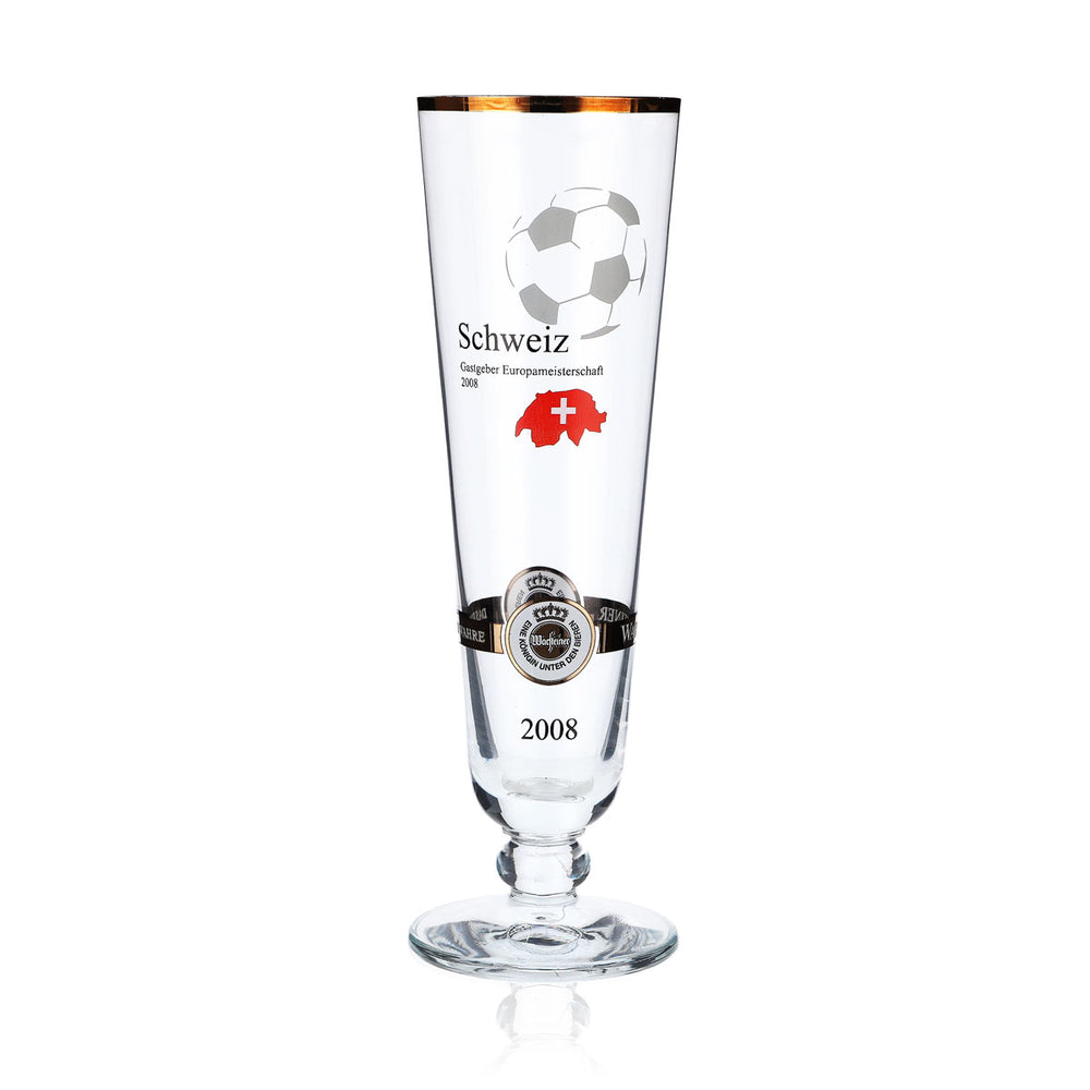 Warsteiner Bier Glas Gläser Jahresedition EM 2008 Glas Nation "Schweiz"