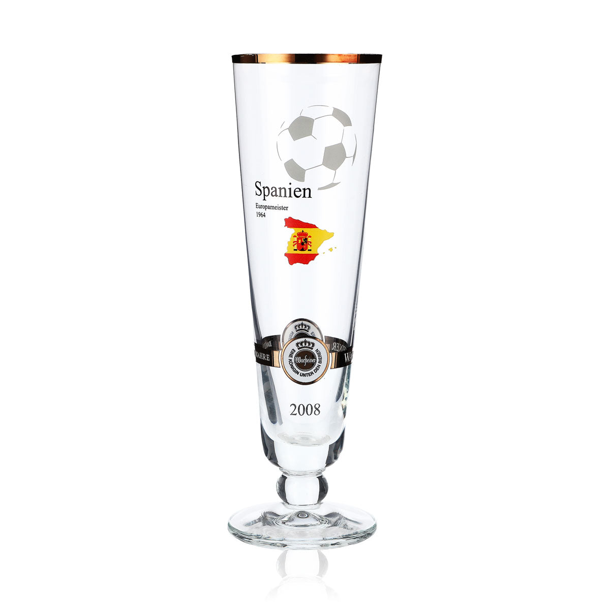 Warsteiner Bier Glas Gläser Jahresedition EM 2008 Glas Nation "Spanien"