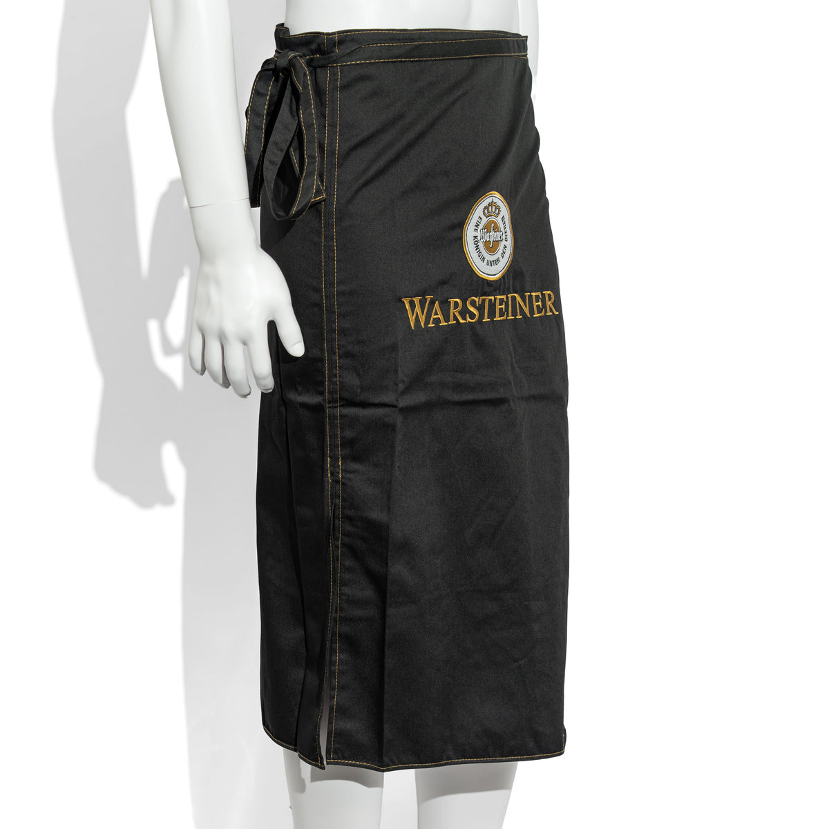 Warsteiner Bier Glas Kellnerschürze schwarz nur Logo Mischgewebe Schürze – Ansicht 2