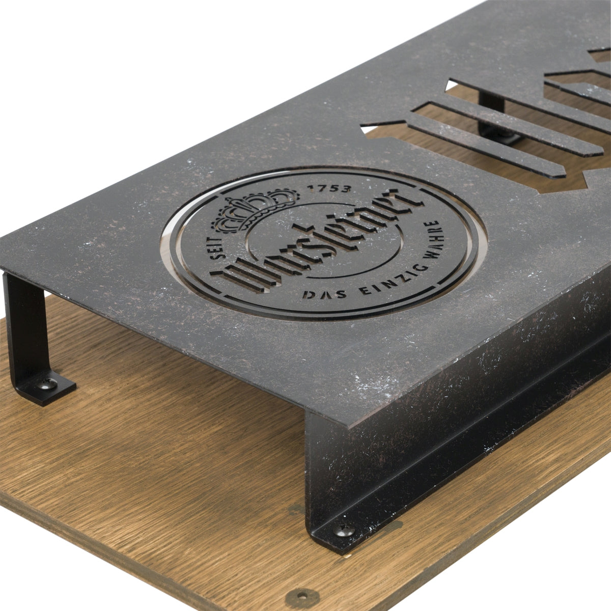 Warsteiner Bier Leuchtreklame 70x25cm LED Schild Licht Werbetafel Holz Wand – Ansicht 6