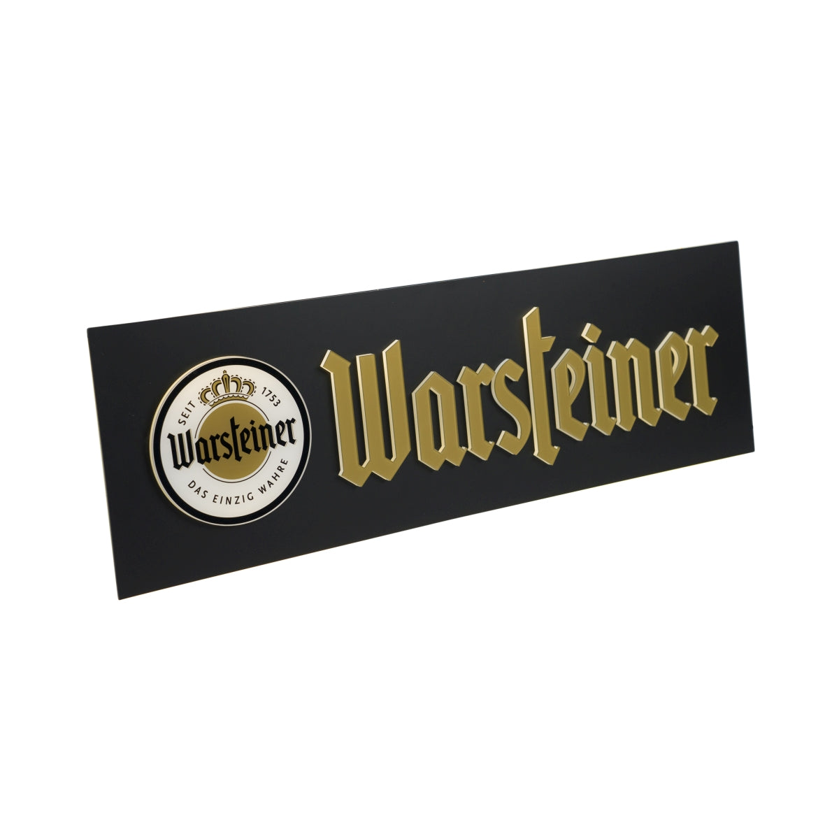 Warsteiner Bier Leuchtreklame 74x25cm LED Schriftzug Wand Schild Tafel Deko