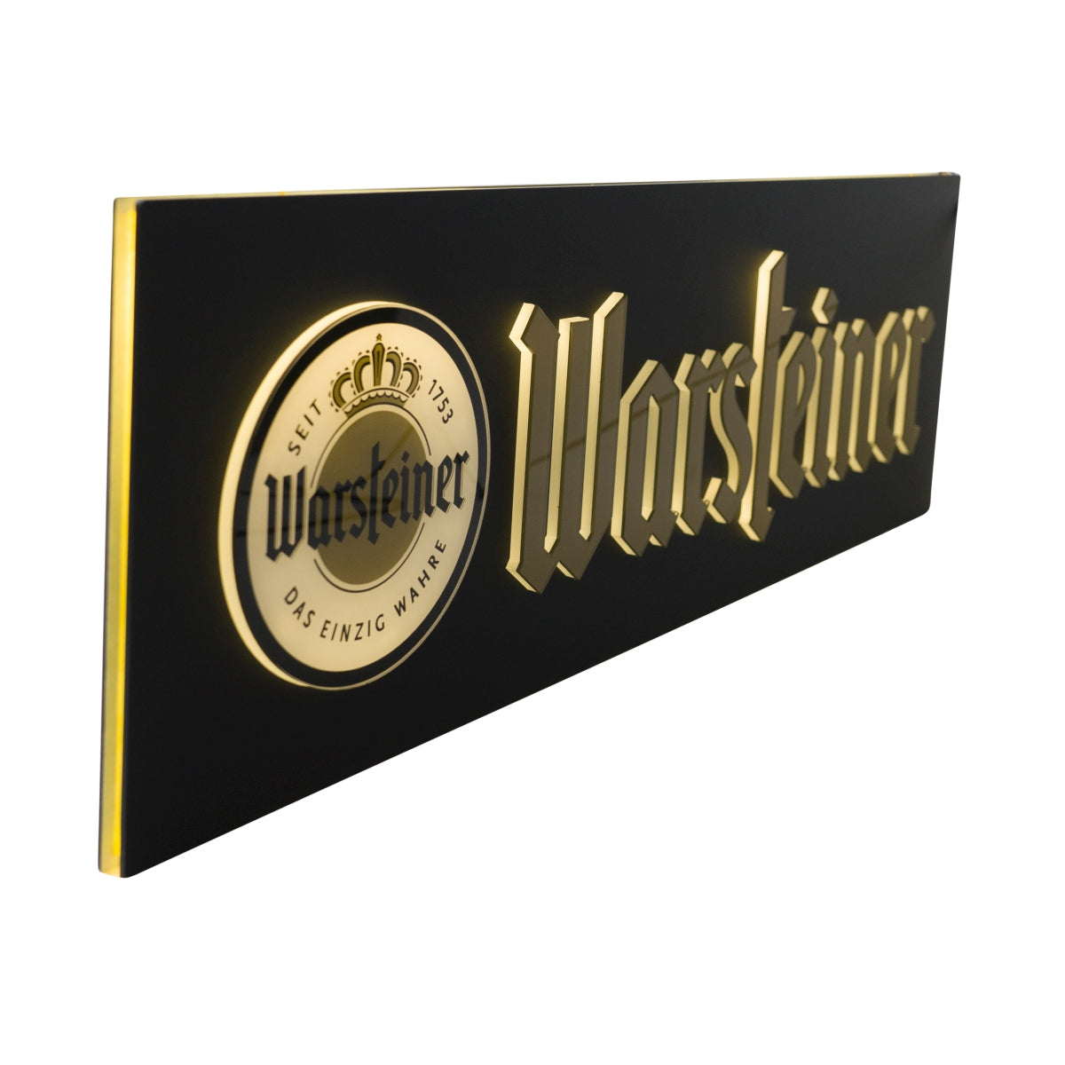 Warsteiner Bier Leuchtreklame 74x25cm LED Schriftzug Wand Schild Tafel Deko – Ansicht 5